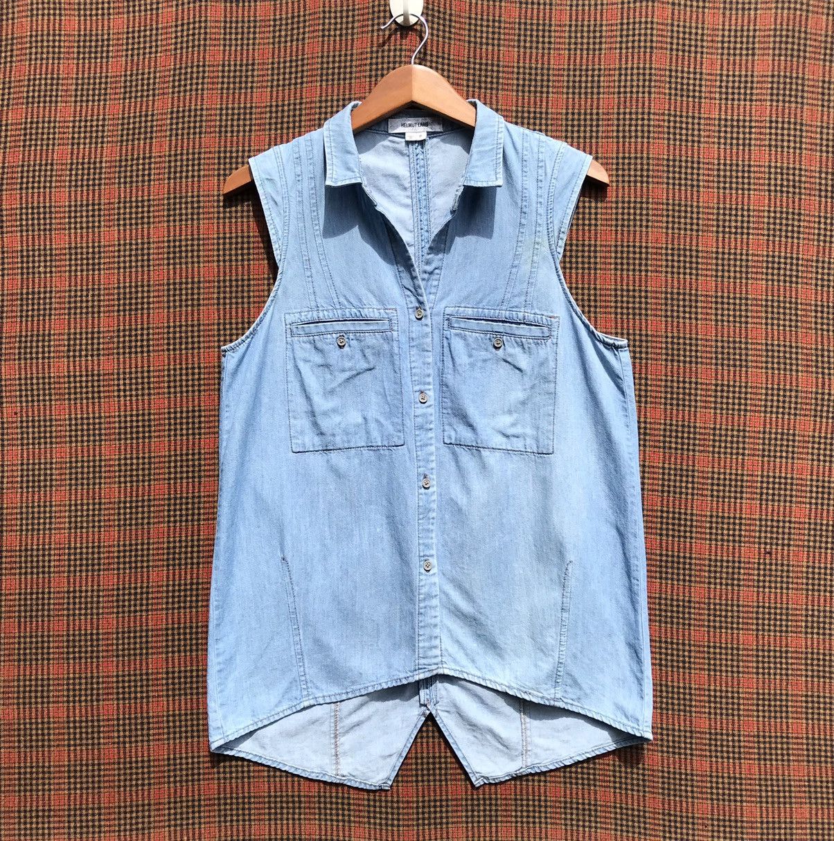 Helmut Lang Helmut Lang Denim Sleeveless Vest Jacket Helmut Lang Size S / US 4 / IT 40 - 1 Thumbnail