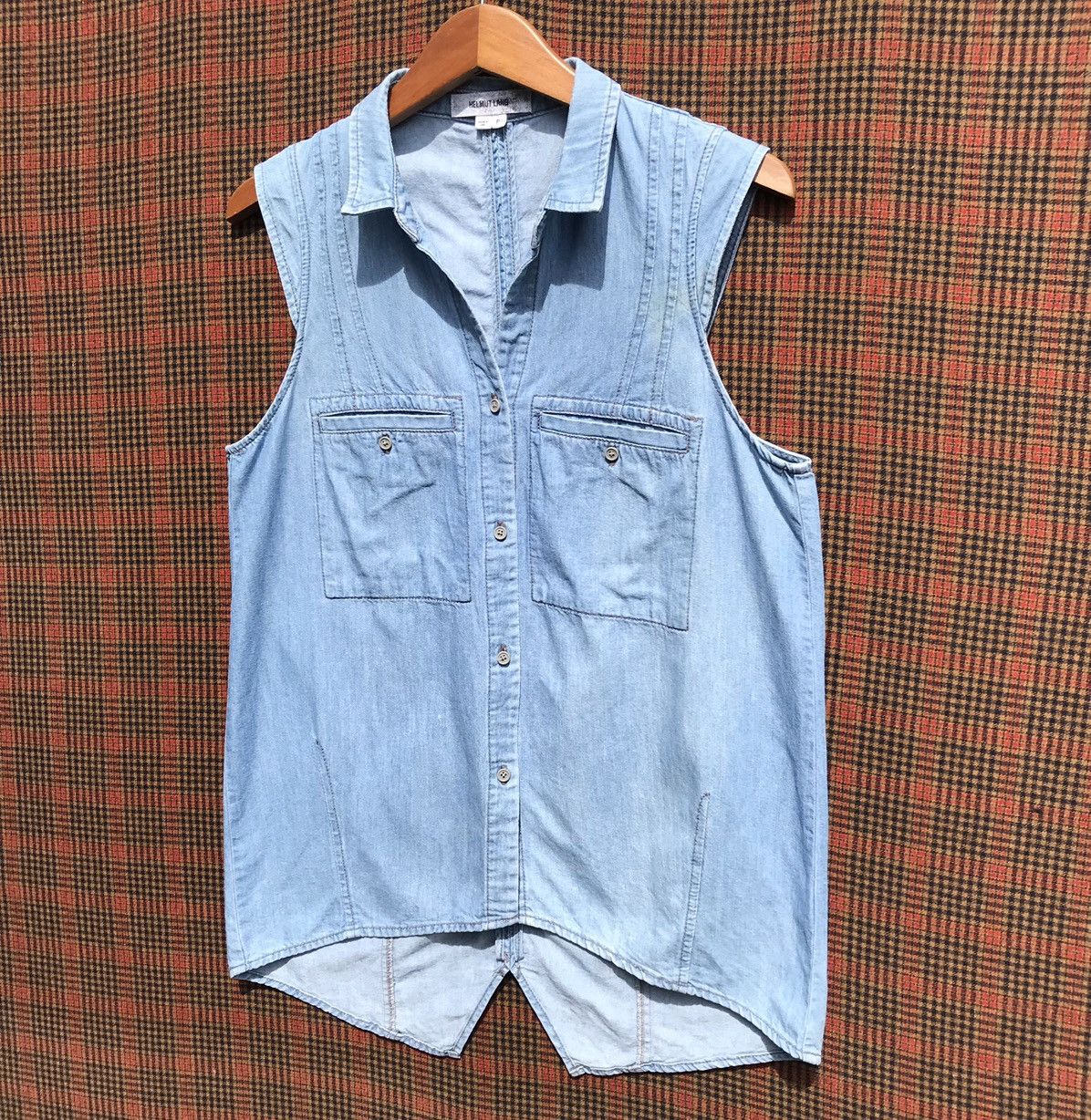 Helmut Lang Helmut Lang Denim Sleeveless Vest Jacket Helmut Lang Size S / US 4 / IT 40 - 4 Thumbnail