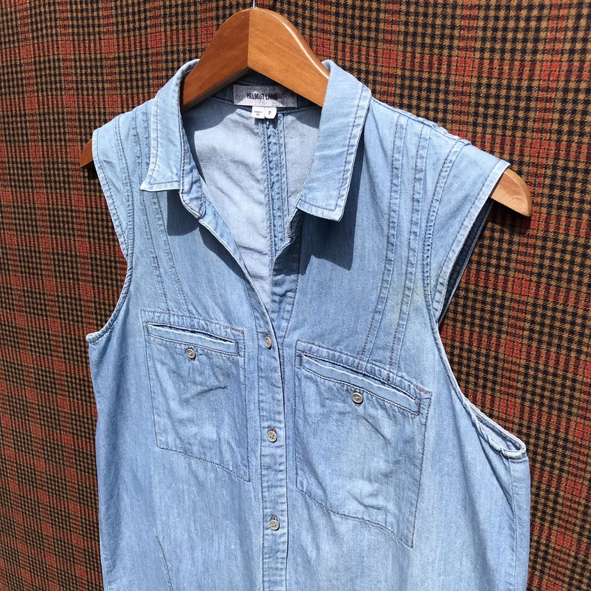 Helmut Lang Helmut Lang Denim Sleeveless Vest Jacket Helmut Lang Size S / US 4 / IT 40 - 6 Thumbnail