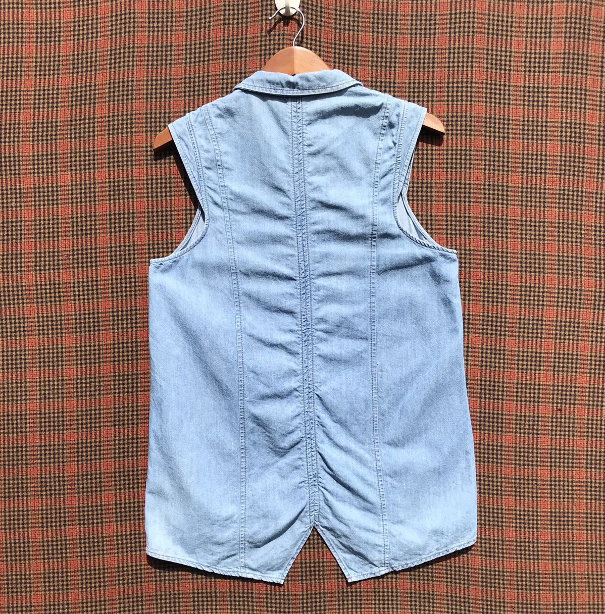 Helmut Lang Helmut Lang Denim Sleeveless Vest Jacket Helmut Lang Size S / US 4 / IT 40 - 2 Thumbnail