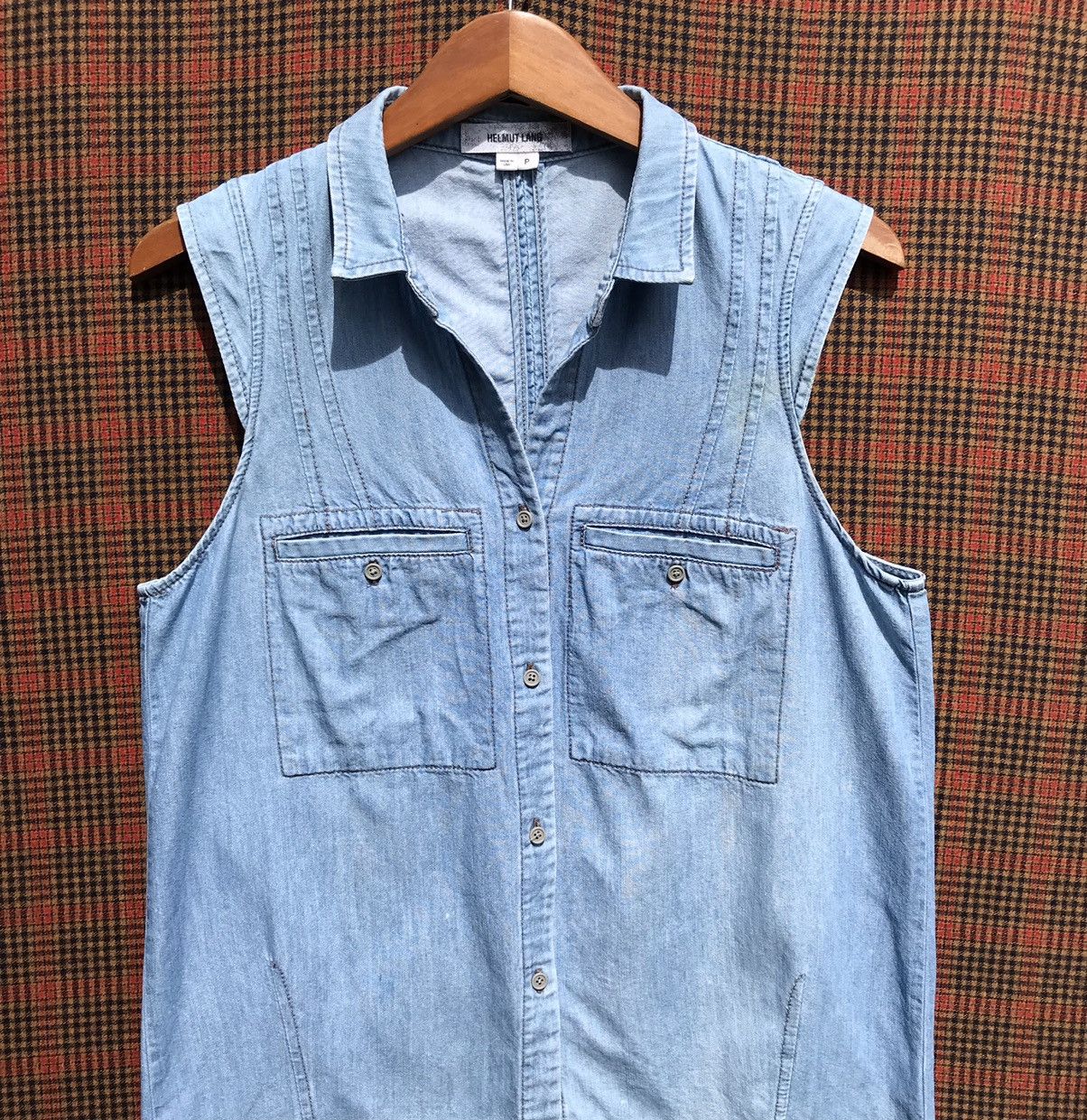 Helmut Lang Helmut Lang Denim Sleeveless Vest Jacket Helmut Lang Size S / US 4 / IT 40 - 5 Thumbnail