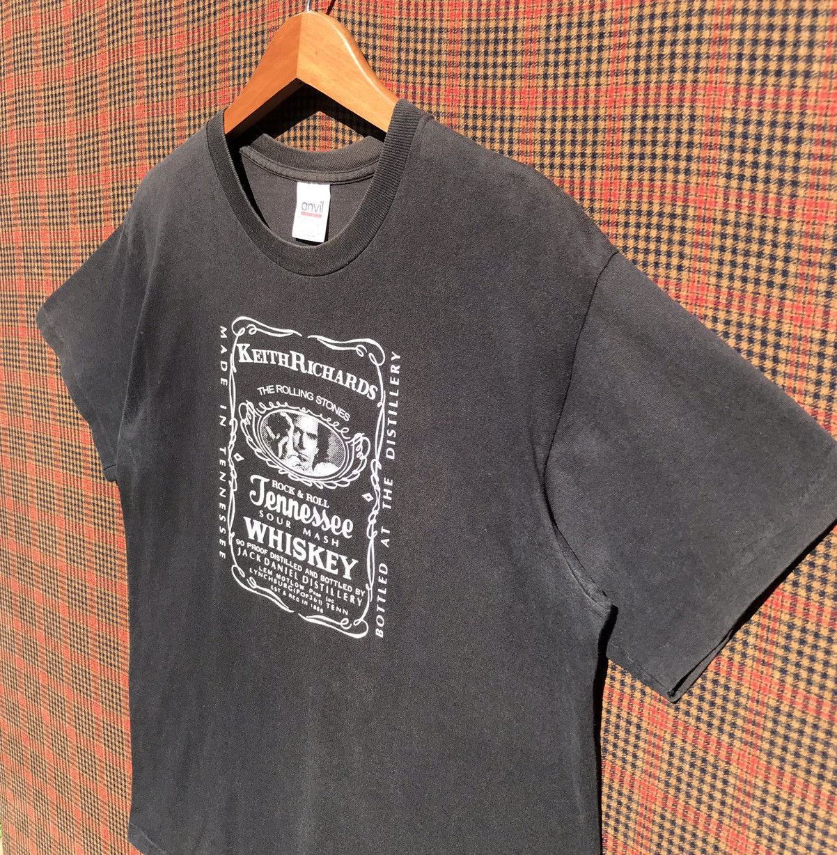 Band Tees Vintage 90s Keith Richards The Rolling Stones. Size US M / EU 48-50 / 2 - 4 Thumbnail