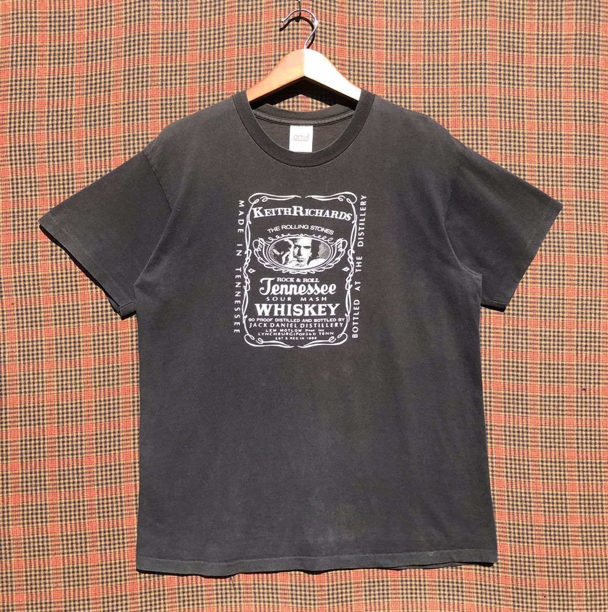Band Tees Vintage 90s Keith Richards The Rolling Stones. Size US M / EU 48-50 / 2 - 1 Thumbnail