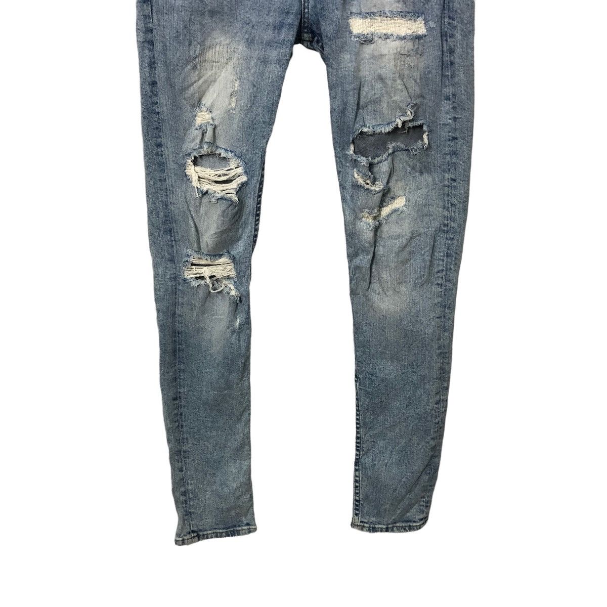 Vintage H&M Jeans Bluewash Skinny Distressed Denim Pants W30