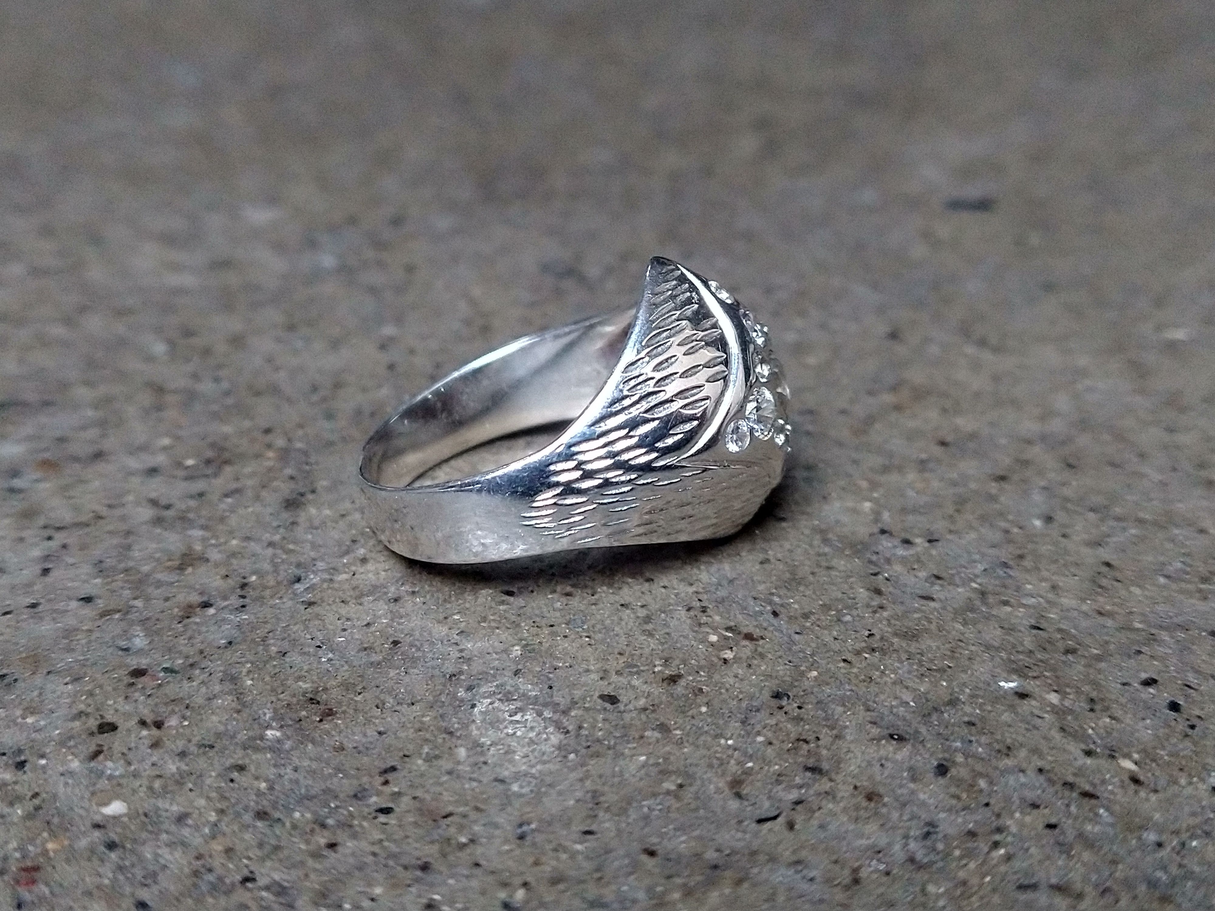 Jewelry × Sterling Silver Sterling Silver Ring Size 9.5 Star Art Deco Glass Stones Size ONE SIZE - 6 Thumbnail