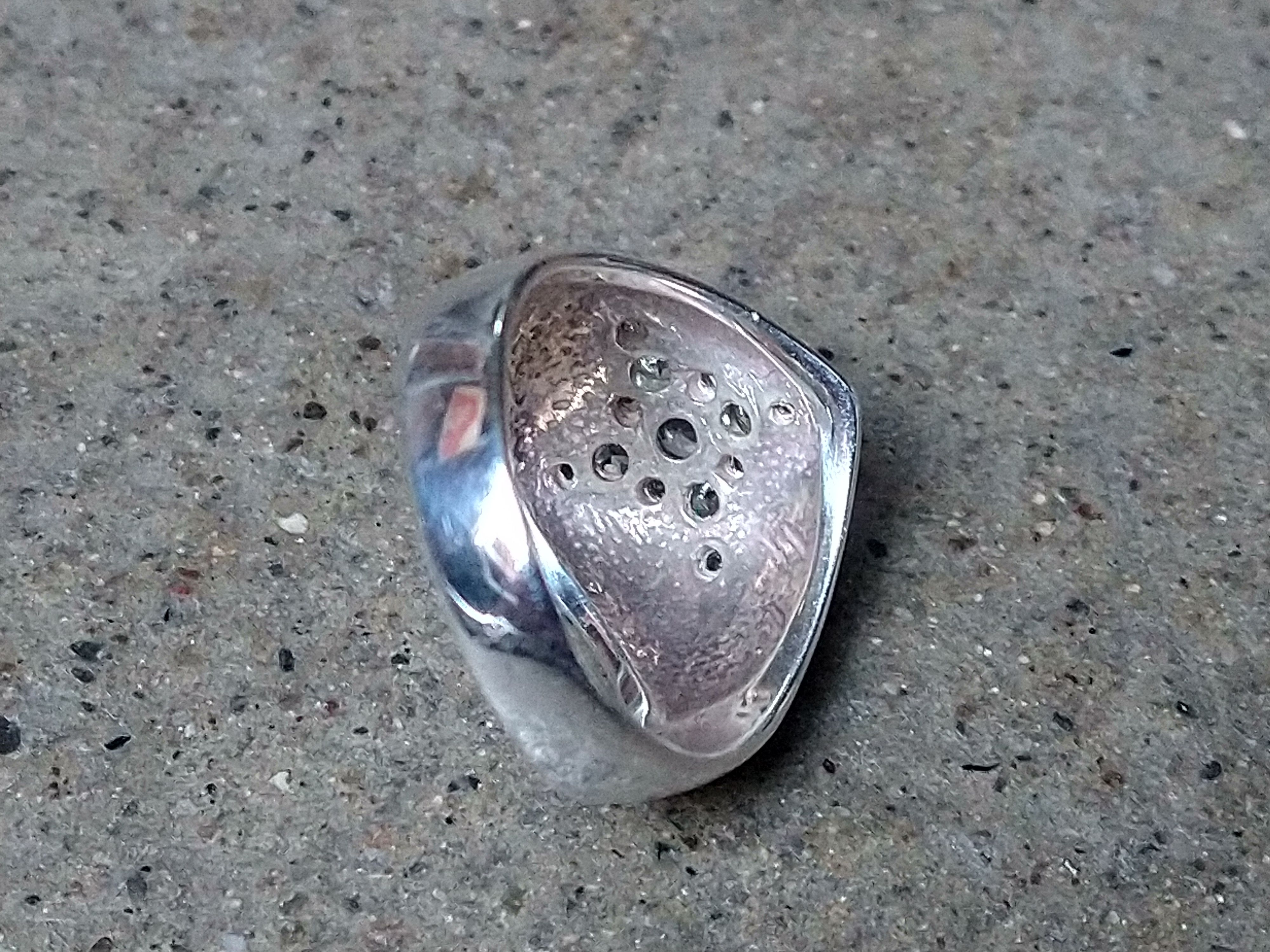 Jewelry × Sterling Silver Sterling Silver Ring Size 9.5 Star Art Deco Glass Stones Size ONE SIZE - 9 Thumbnail