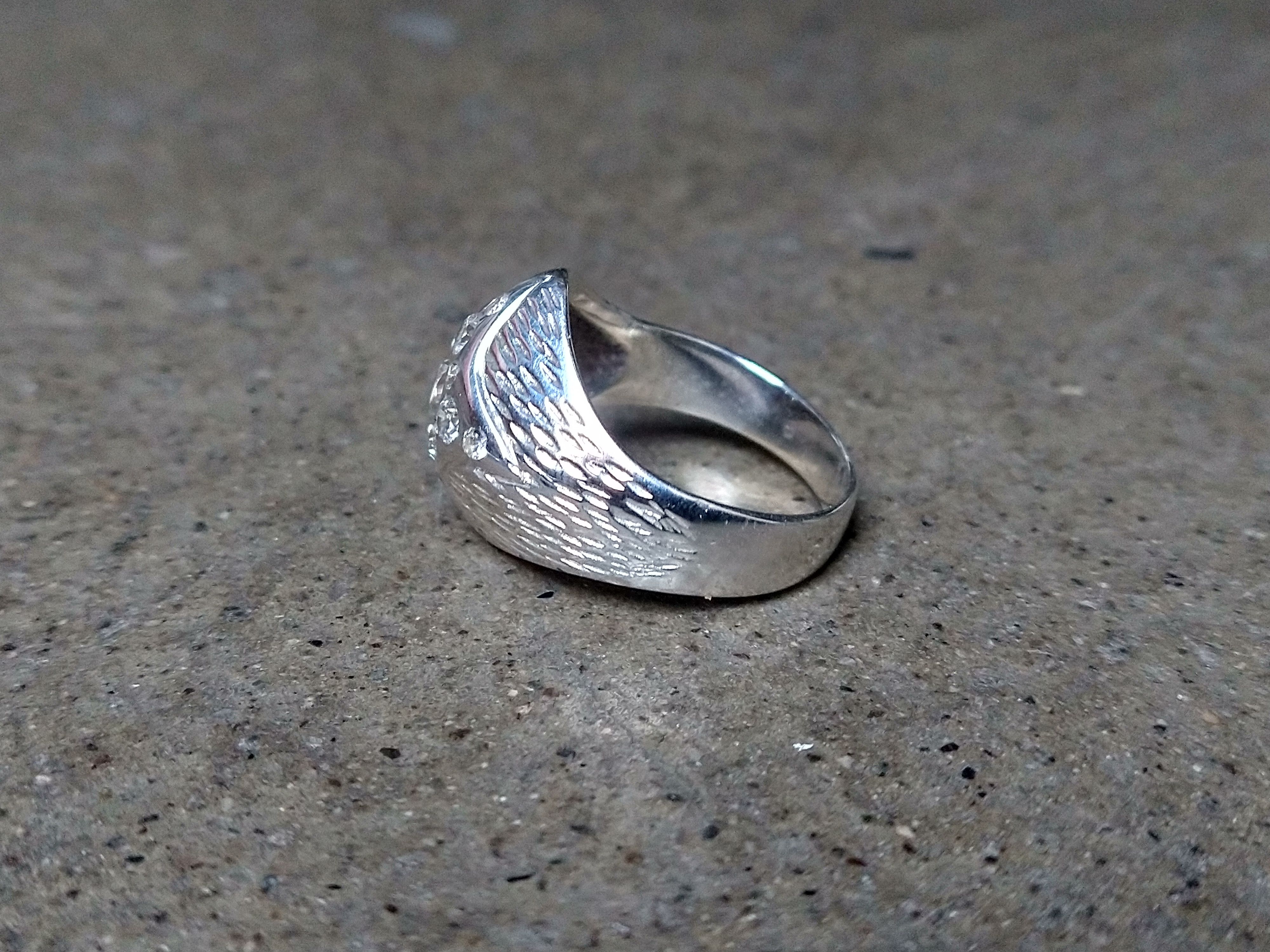 Jewelry × Sterling Silver Sterling Silver Ring Size 9.5 Star Art Deco Glass Stones Size ONE SIZE - 5 Thumbnail