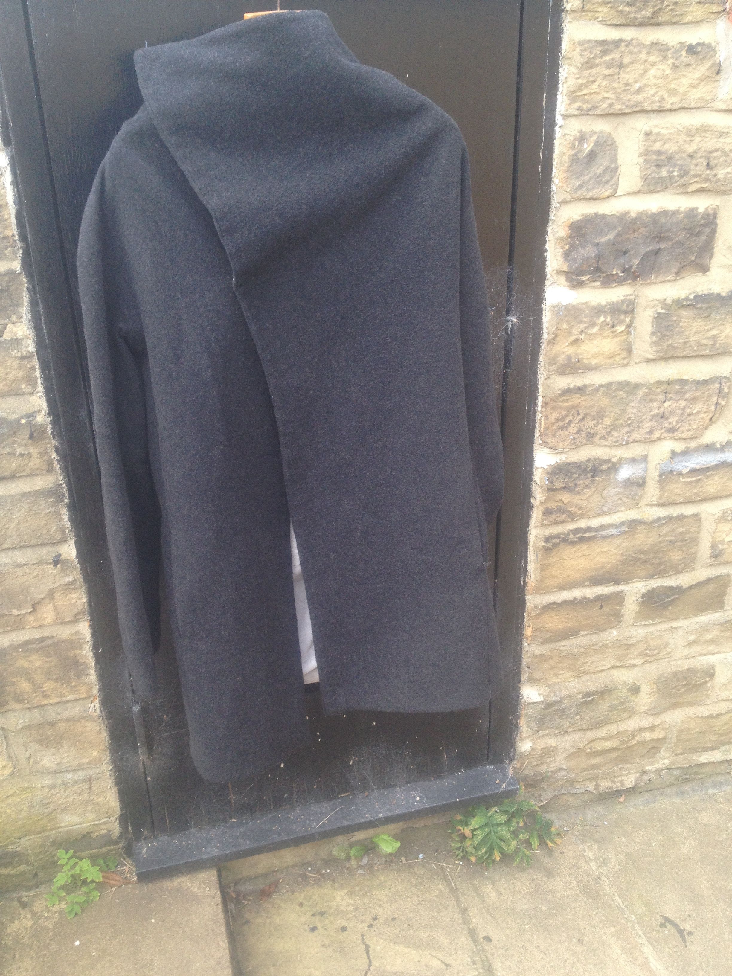 Lentrian High Neck / Funnelneck Wool Coat Size US XS / EU 42 / 0 - 1 Thumbnail