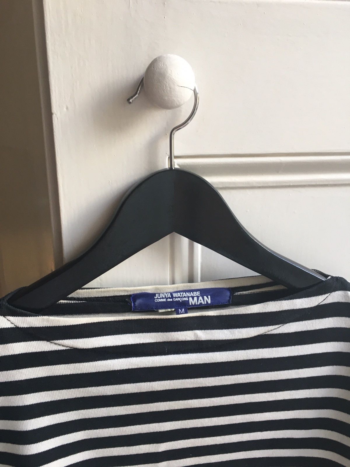 Comme des Garcons × Junya Watanabe Black & White Striped Breton Long Sleeved Shirt Size US M / EU 48-50 / 2 - 5 Thumbnail