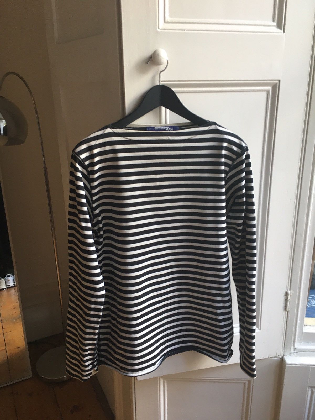 Comme des Garcons × Junya Watanabe Black & White Striped Breton Long Sleeved Shirt Size US M / EU 48-50 / 2 - 1 Thumbnail