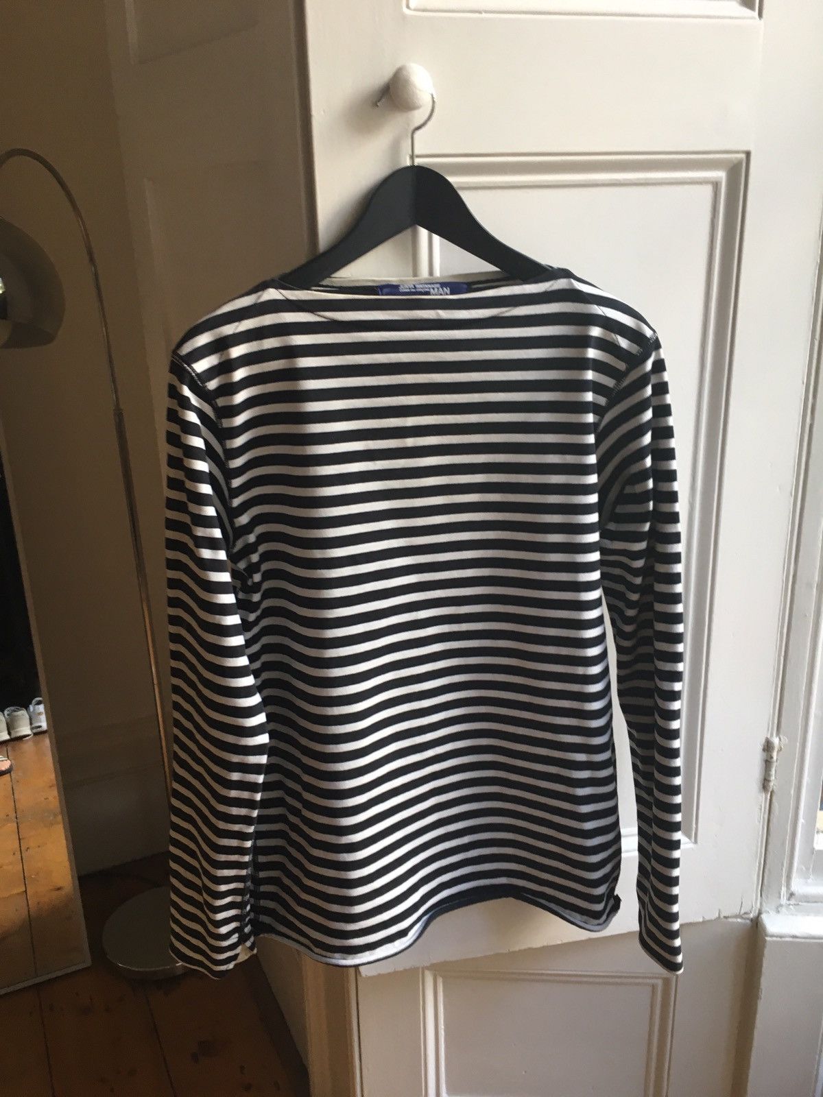 Comme des Garcons × Junya Watanabe Black & White Striped Breton Long Sleeved Shirt Size US M / EU 48-50 / 2 - 3 Thumbnail