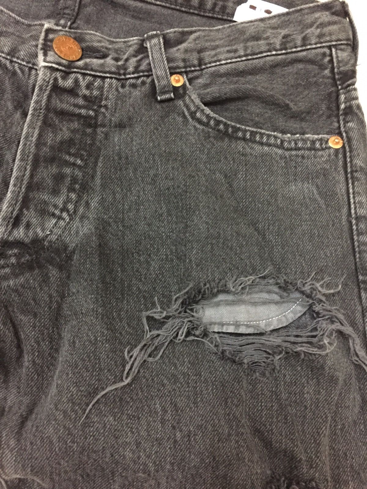 Japanese Brand Distressed Jouetie Joker Japan Selvedge Low Rise Denim Size US 31 - 4 Thumbnail