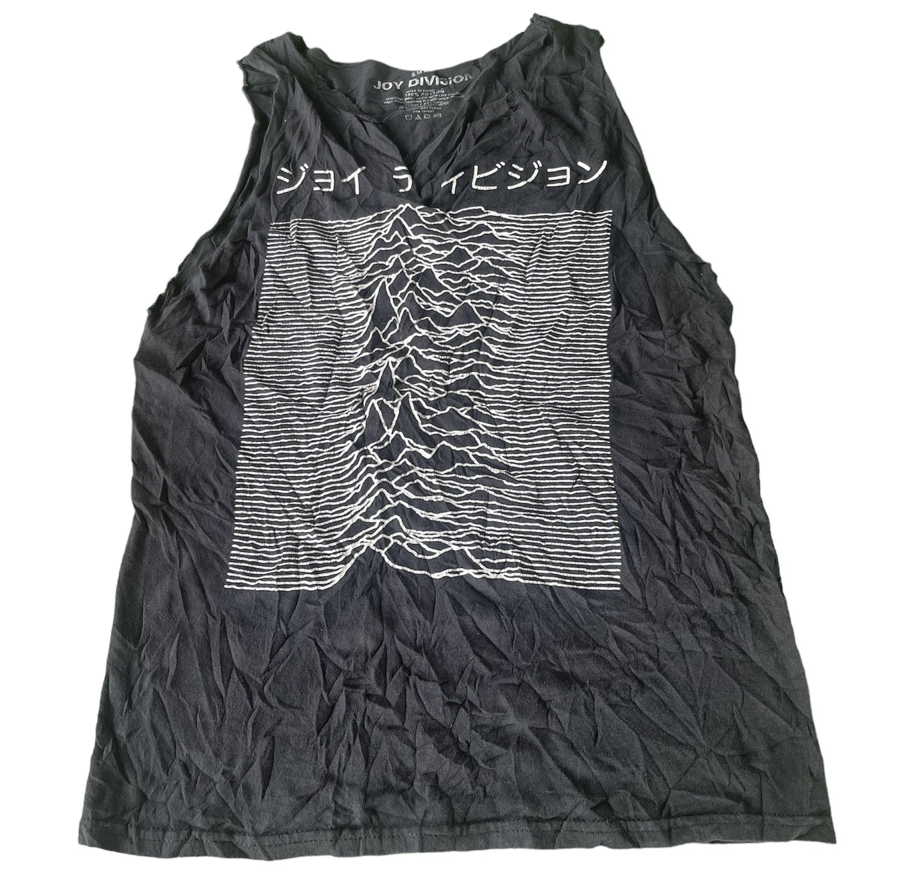 image of Band Tees x Joy Division Vintage Joy Division Singlet Cotton in Black, Men's (Size Small)