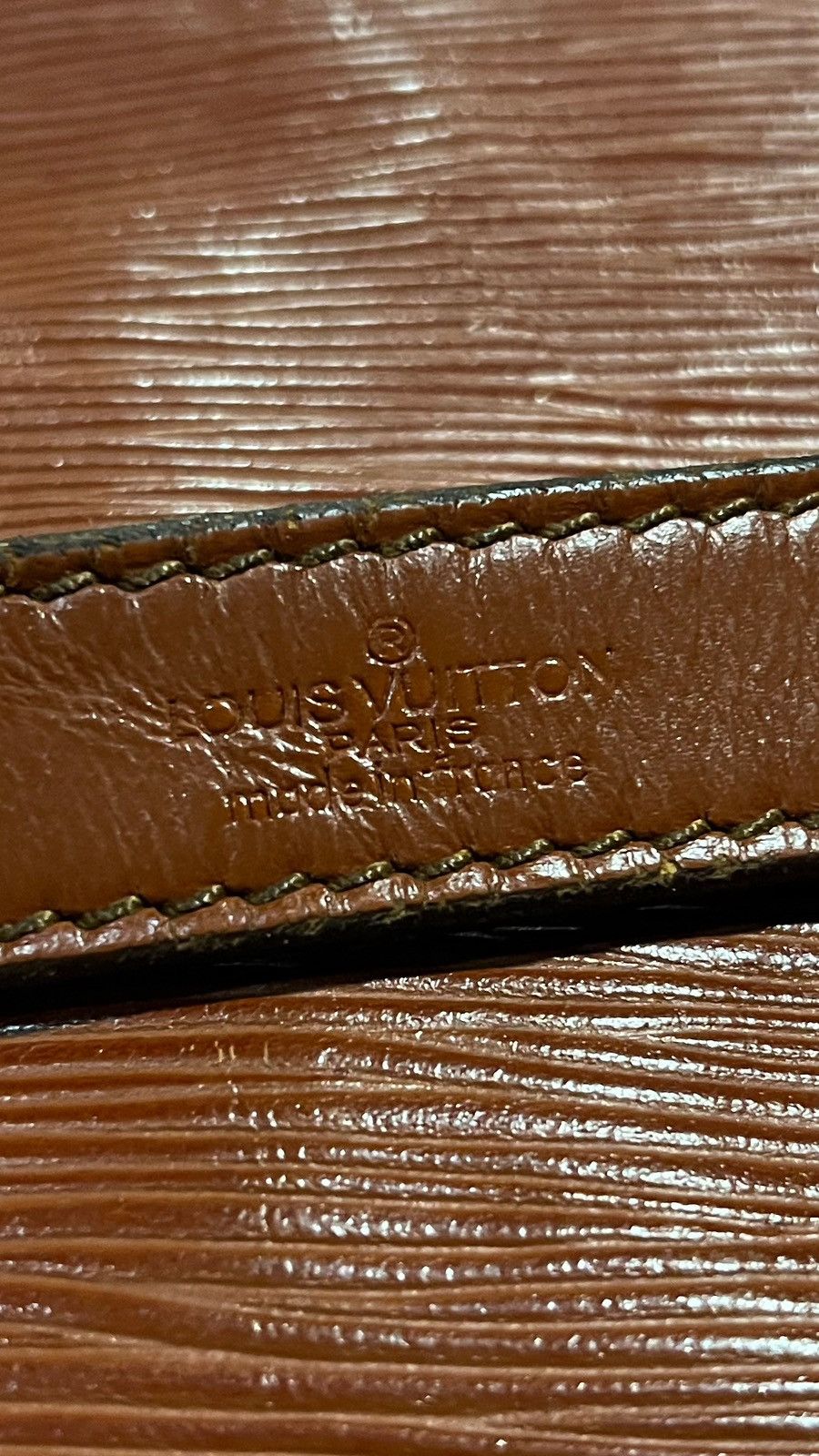 Louis Vuitton LOUIS VUITTON Noe Large Brown Kenyan Fawn Epi Leather Size ONE SIZE - 15 Thumbnail