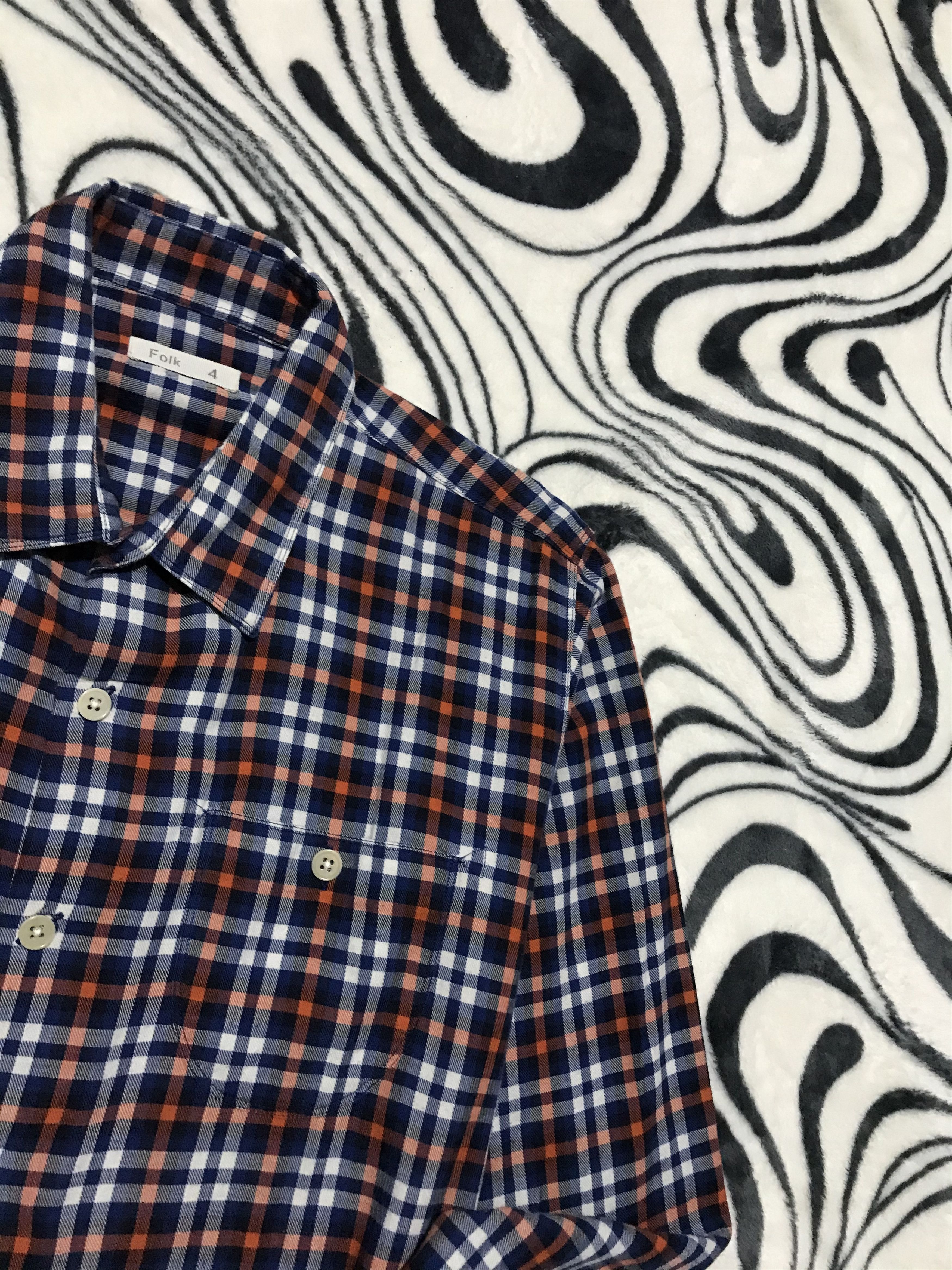 Flannel Folk Plaid Checked Mens Shirt Size US L / EU 52-54 / 3 - 3 Thumbnail