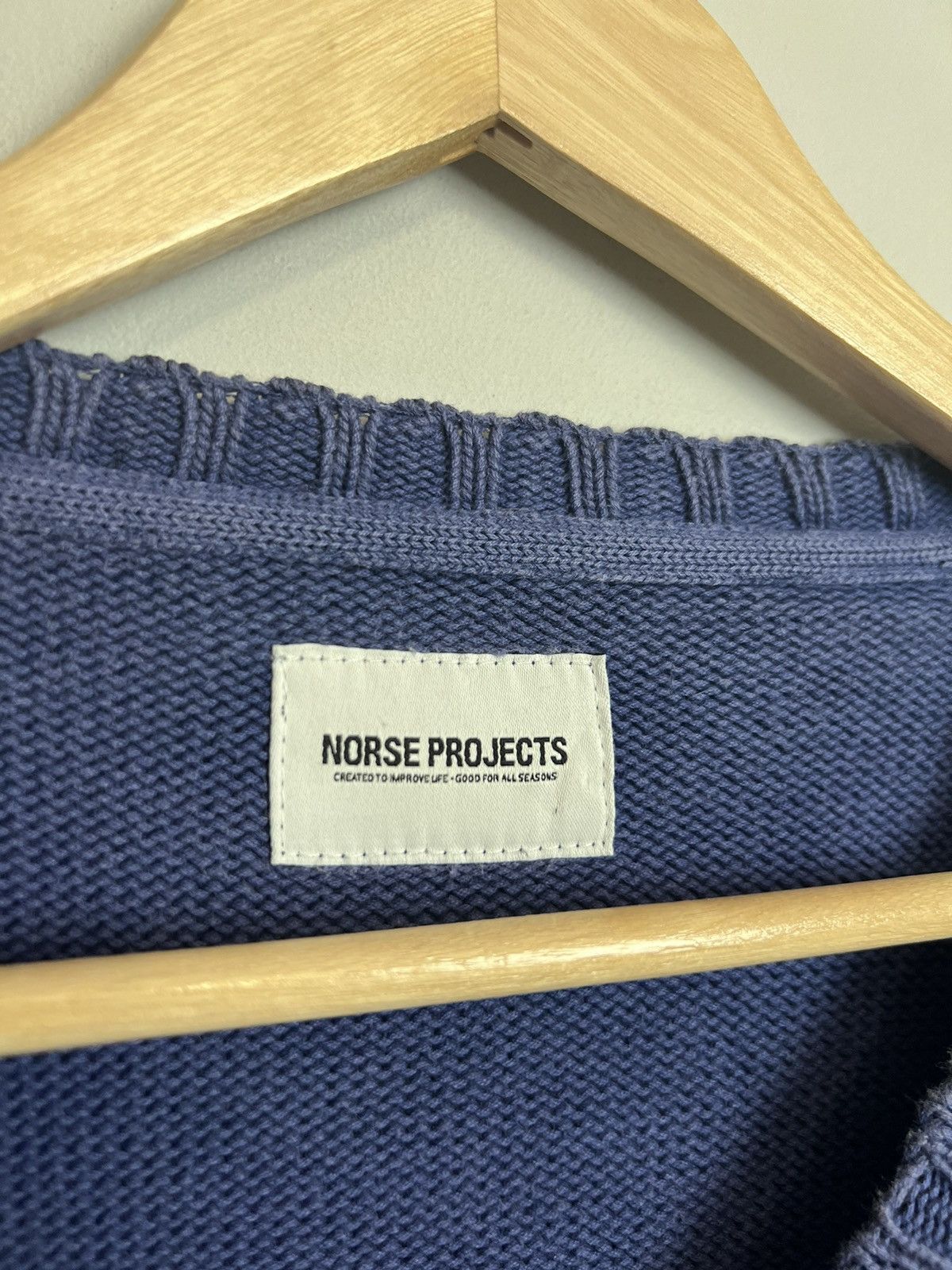 Norse Projects Norse Projects vintage knitted crewneck blue violet sweater Size US M / EU 48-50 / 2 - 4 Thumbnail