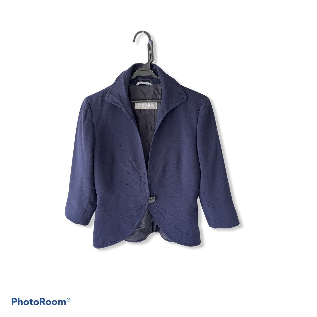 Max Mara MAX MARA BLUE SIZE 38 BLEZER ITALY Size S / US 4 / IT 40 - 1 Thumbnail