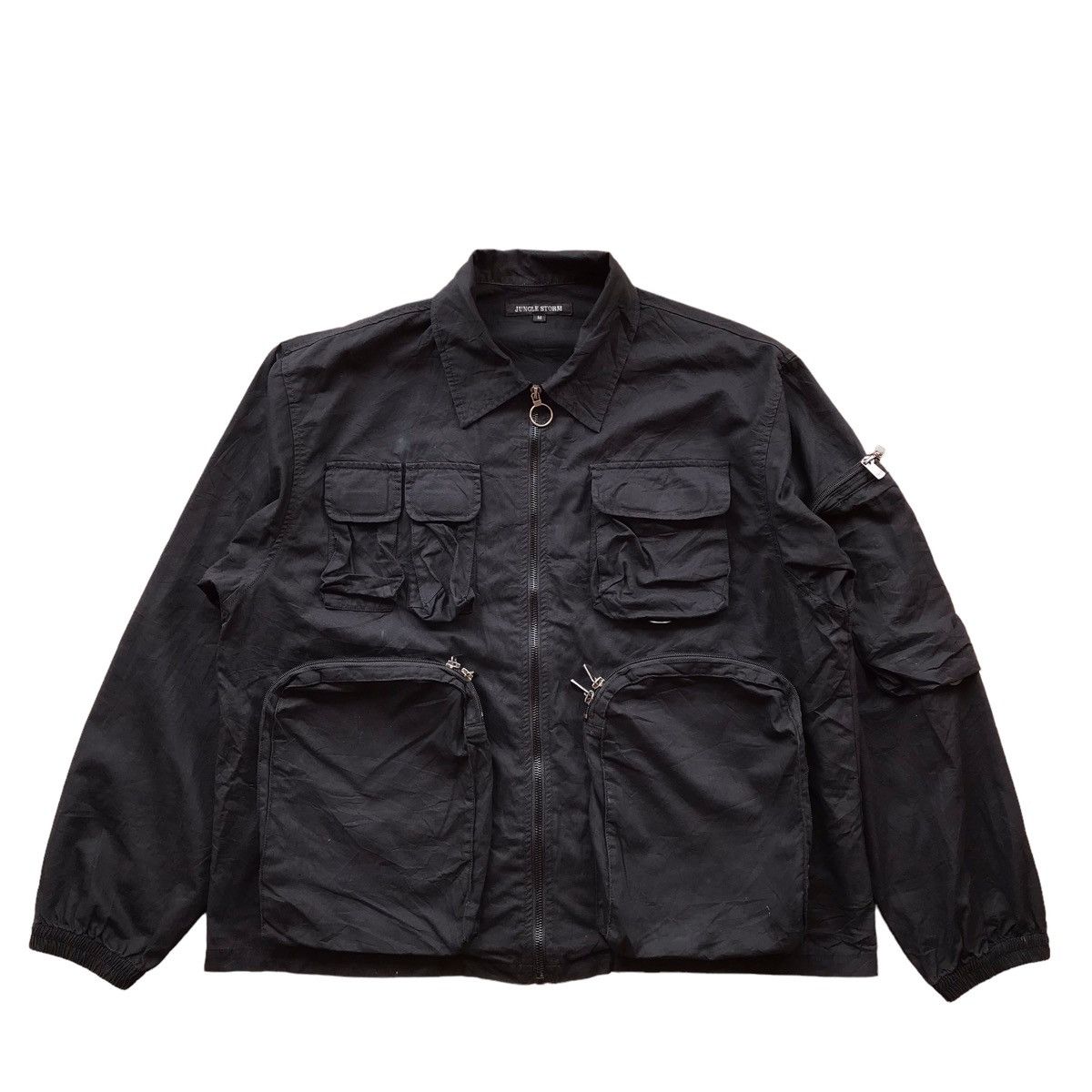 image of General Research Jungle Storm Utility Hunting Jacket in Black, Men's (Size Medium)