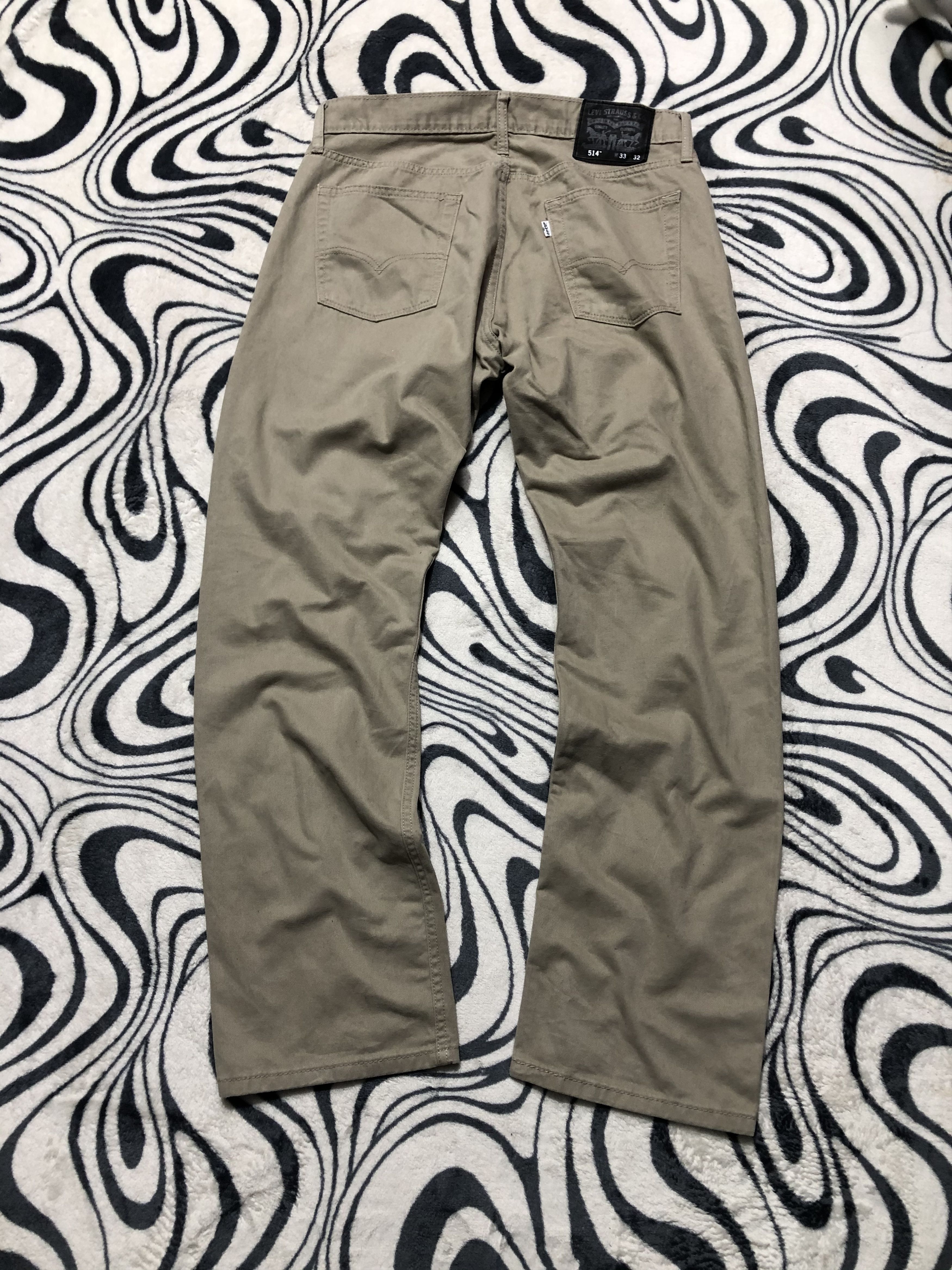 Levi's Levis 514 Vintage Beige Denim Pants Jeans Size US 33 - 1 Thumbnail