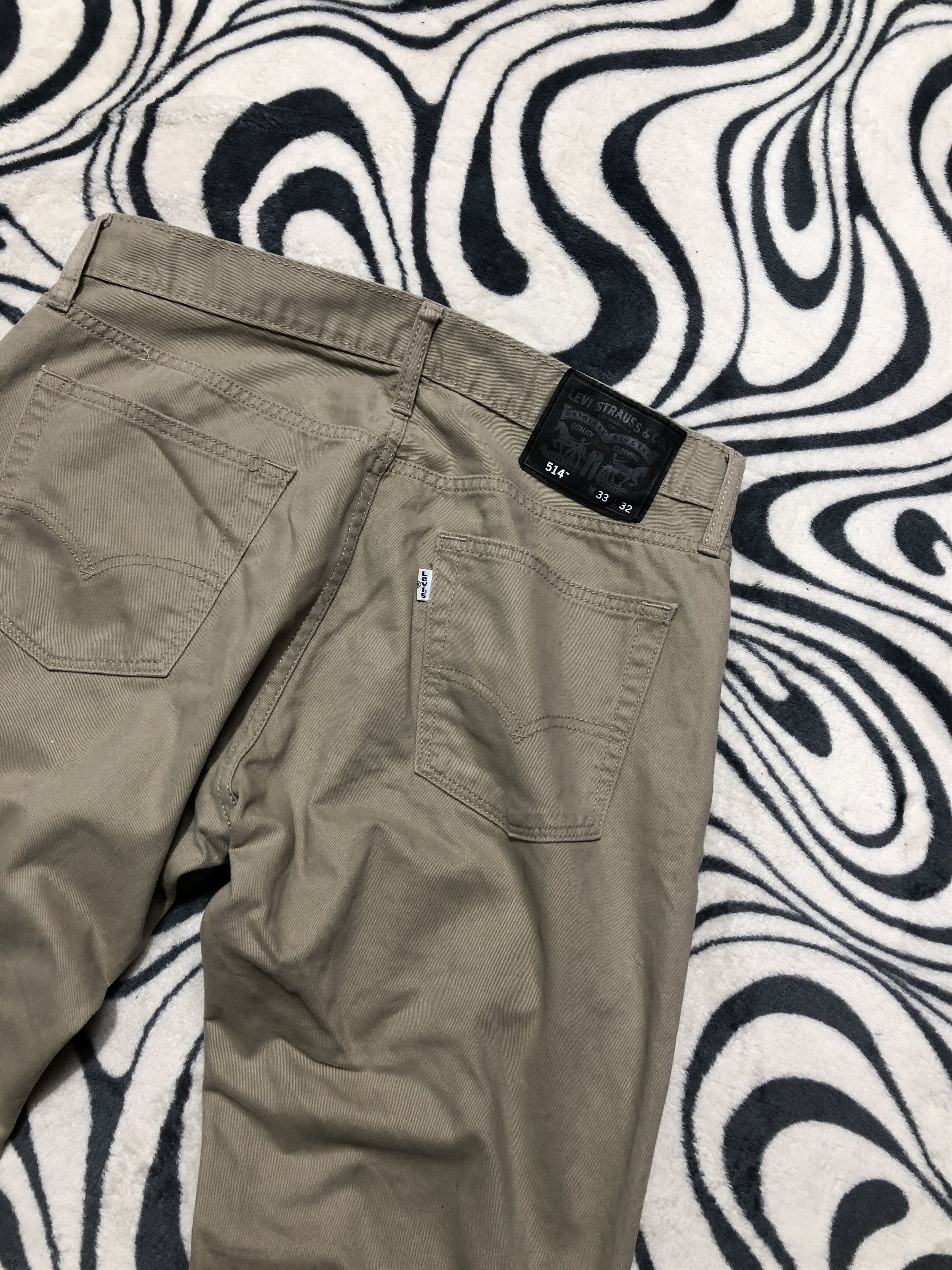 Levi's Levis 514 Vintage Beige Denim Pants Jeans Size US 33 - 2 Thumbnail