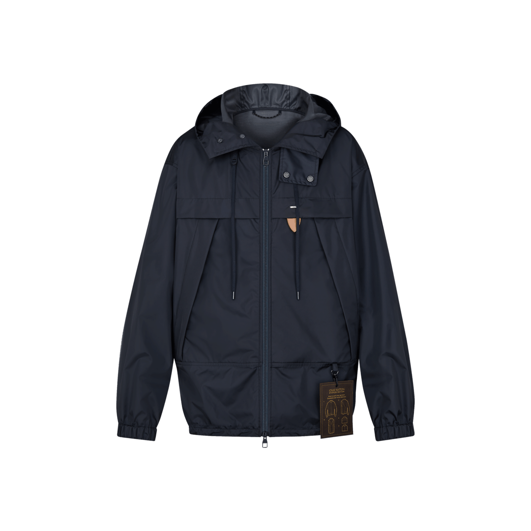 Nylon Rain Hoodie Blouson