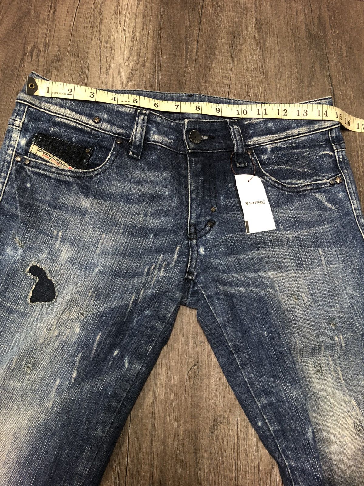Diesel × Vintage DIESEL LHELA INDUSTRY DENIM DIVISION Size 28" / US 6 / IT 42 - 19 Thumbnail