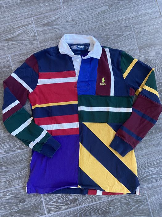 Palace ralph lauren rugby hot sale shirt