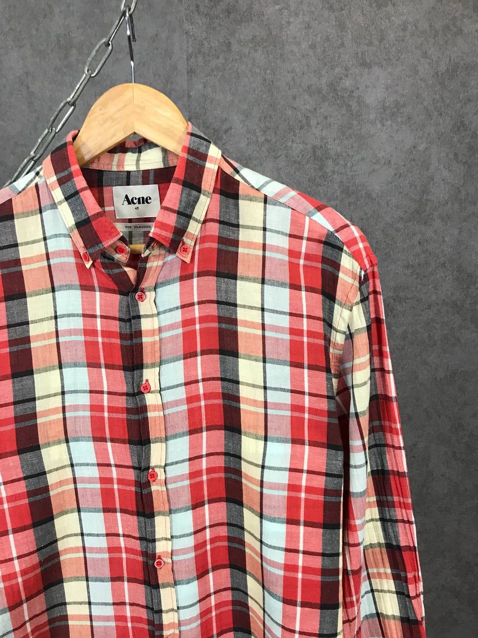 Acne Studios Acne Studios luxury multicolor shirt Size US M / EU 48-50 / 2 - 2 Thumbnail