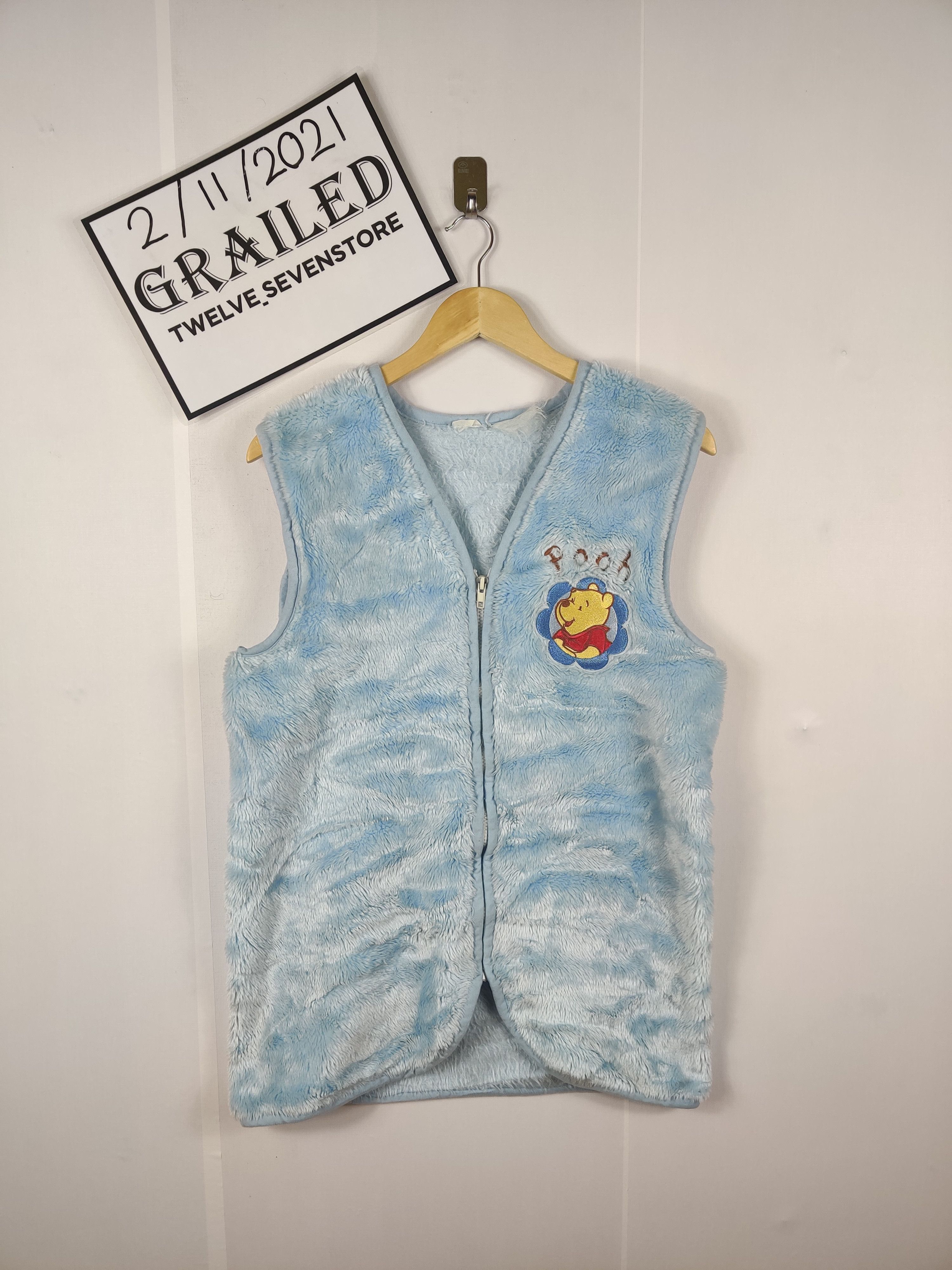 Cartoon Network Vintage Winnie The Pooh Fleece Zipper Vest Size US M / EU 48-50 / 2 - 1 Thumbnail