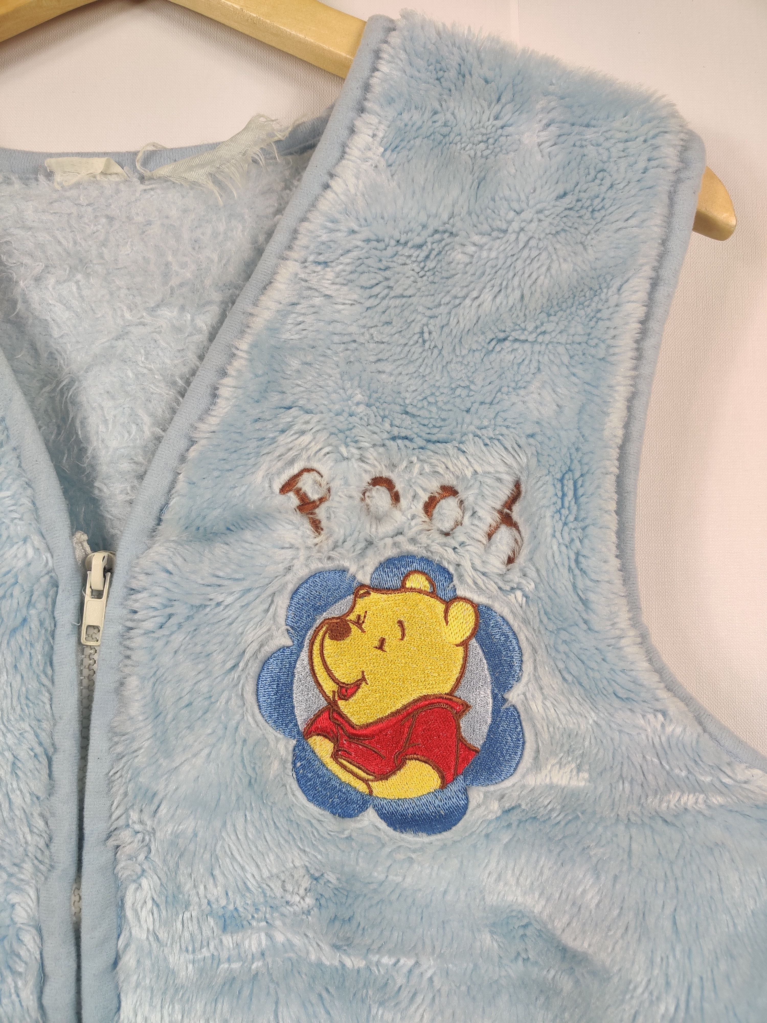 Cartoon Network Vintage Winnie The Pooh Fleece Zipper Vest Size US M / EU 48-50 / 2 - 2 Thumbnail