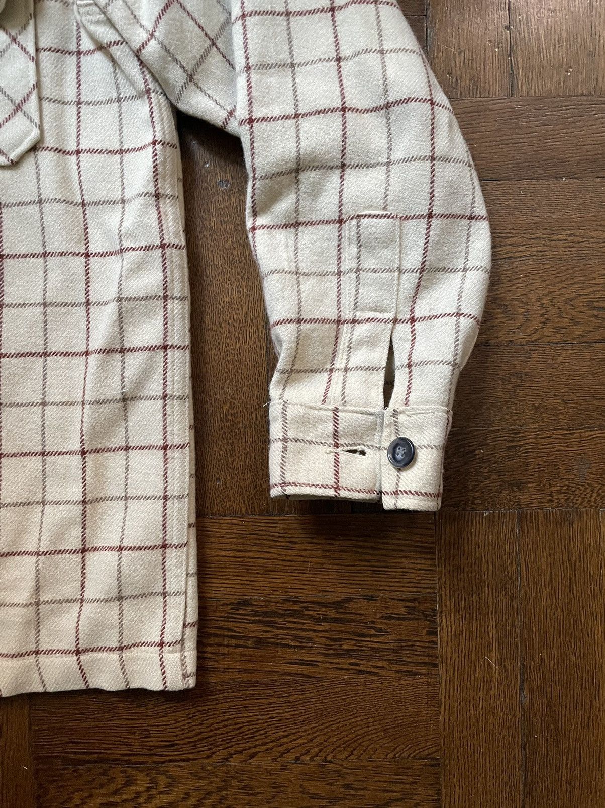 Woolrich Woolen Mills Vintage Woolrich Shirt Jacket - Beige Wool Plaid Size US L / EU 52-54 / 3 - 7 Thumbnail