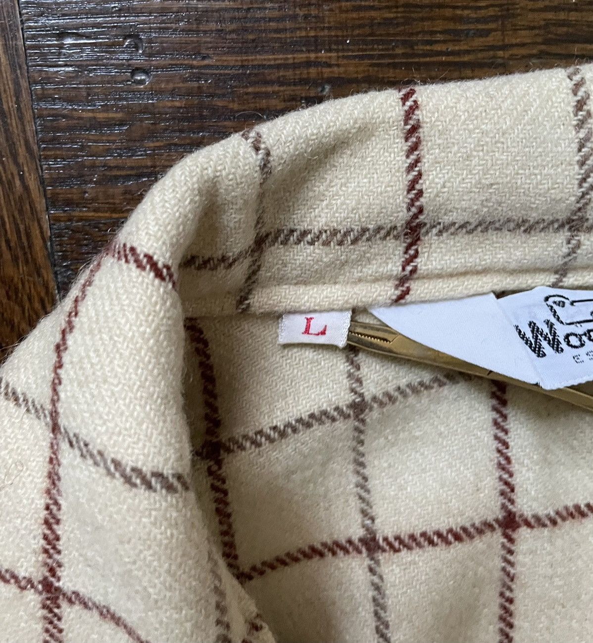 Woolrich Woolen Mills Vintage Woolrich Shirt Jacket - Beige Wool Plaid Size US L / EU 52-54 / 3 - 4 Thumbnail