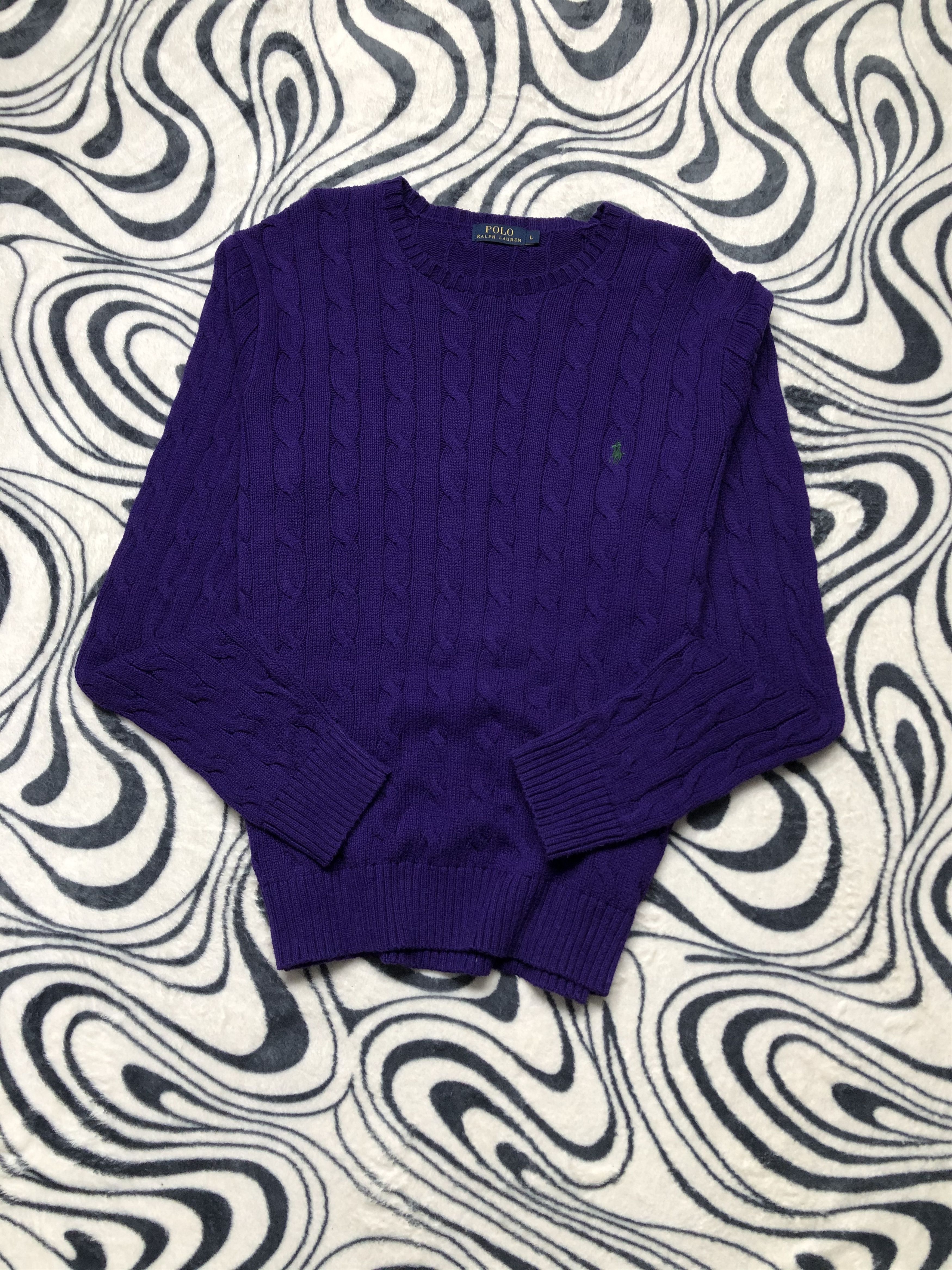 Polo Ralph Lauren × Ralph Lauren × Vintage Polo Ralph Lauren Vintage Mens Knit Sweater Size US XL / EU 56 / 4 - 1 Thumbnail