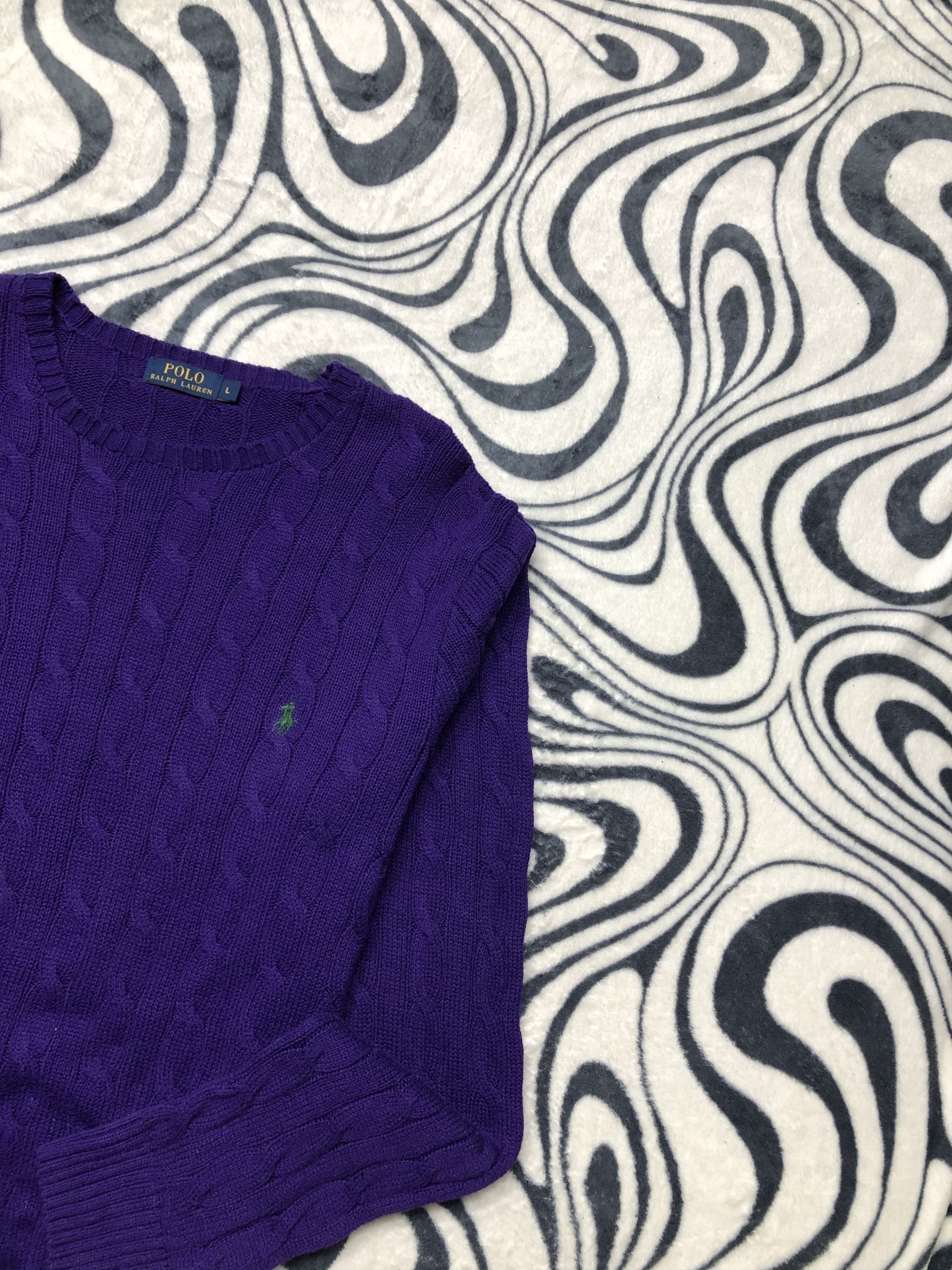Polo Ralph Lauren × Ralph Lauren × Vintage Polo Ralph Lauren Vintage Mens Knit Sweater Size US XL / EU 56 / 4 - 2 Thumbnail