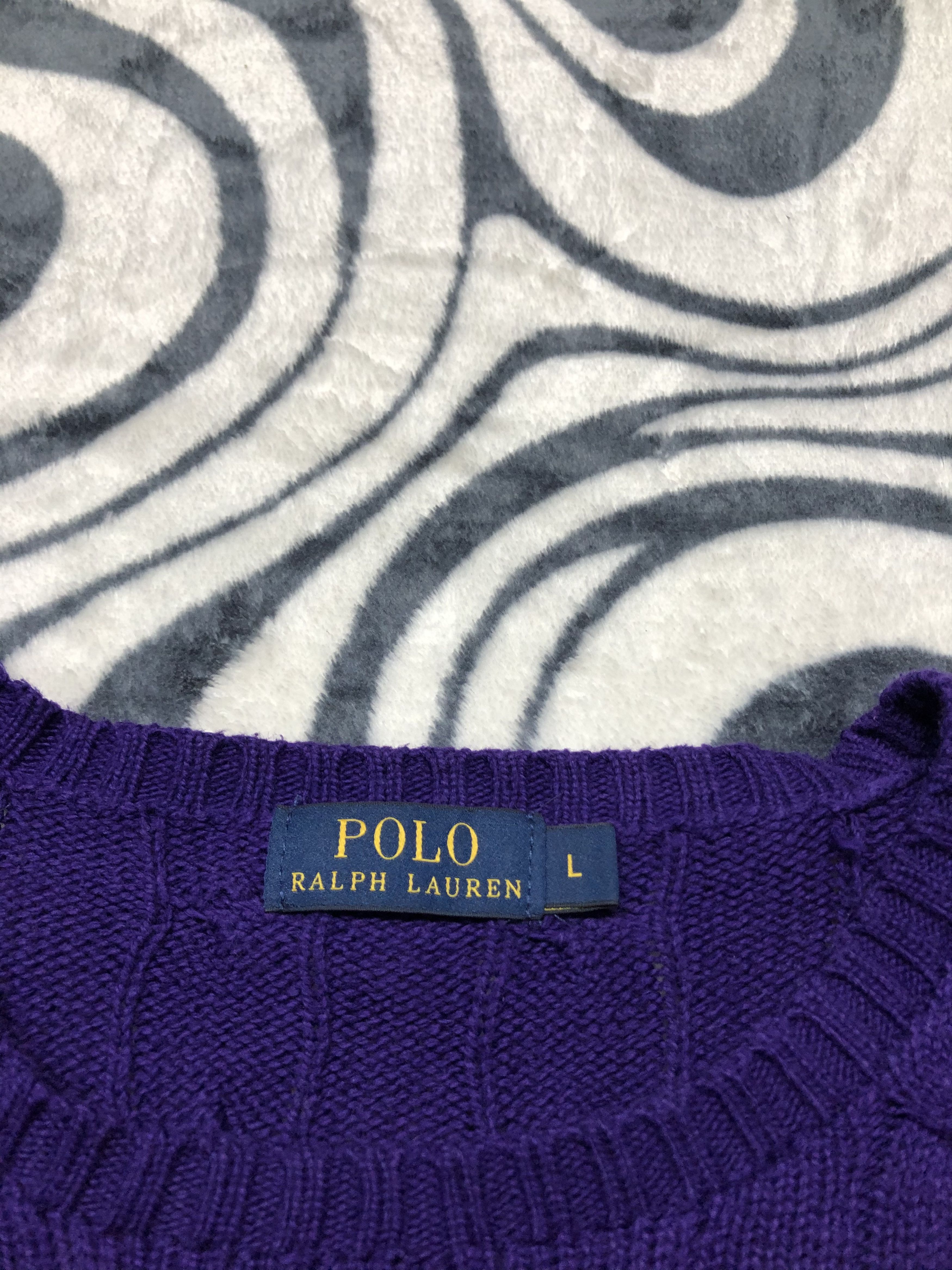 Polo Ralph Lauren × Ralph Lauren × Vintage Polo Ralph Lauren Vintage Mens Knit Sweater Size US XL / EU 56 / 4 - 4 Thumbnail