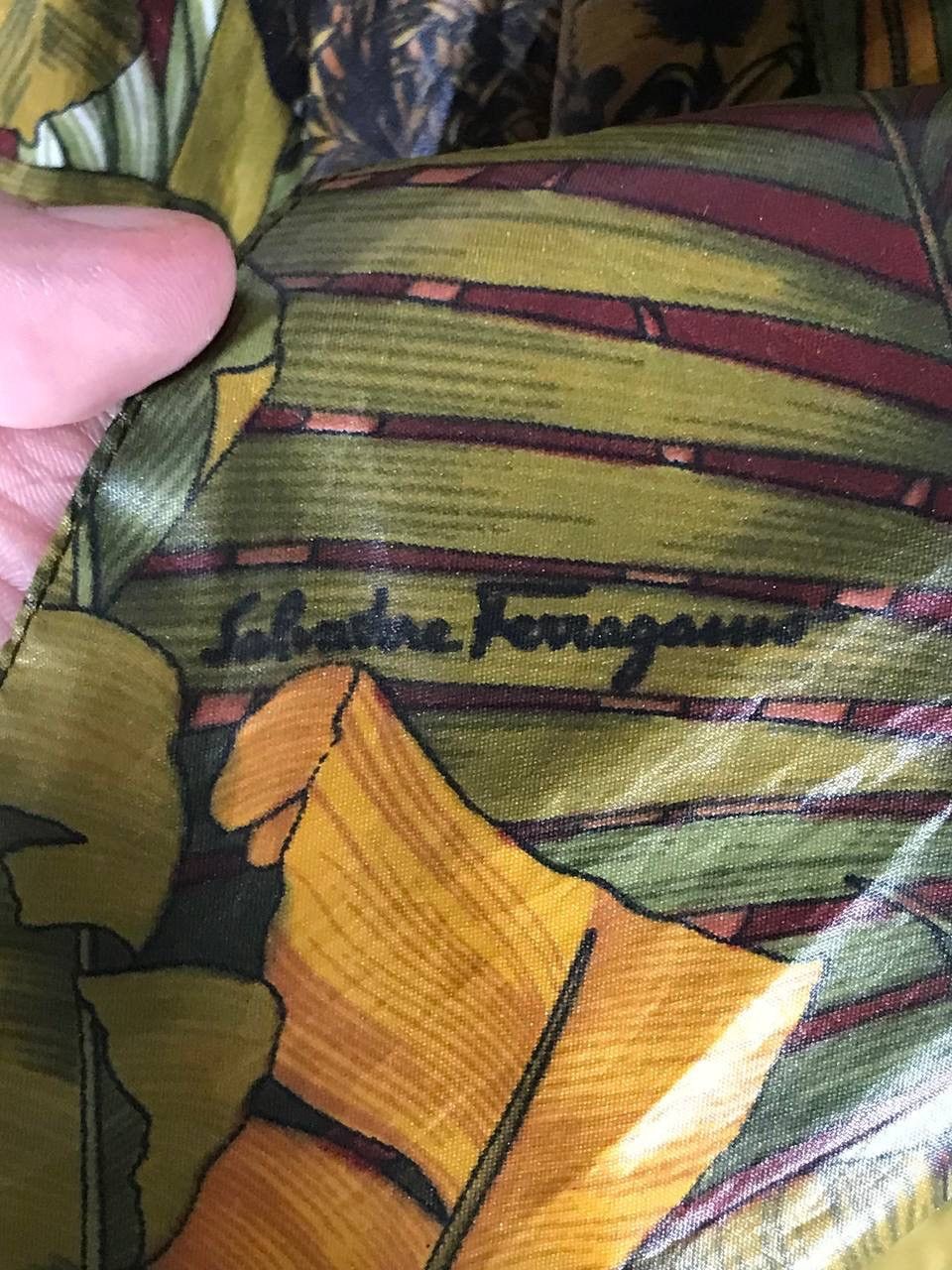 Salvatore Ferragamo Rare Design Tropical Cheetah Size US XL / EU 56 / 4 - 12 Thumbnail