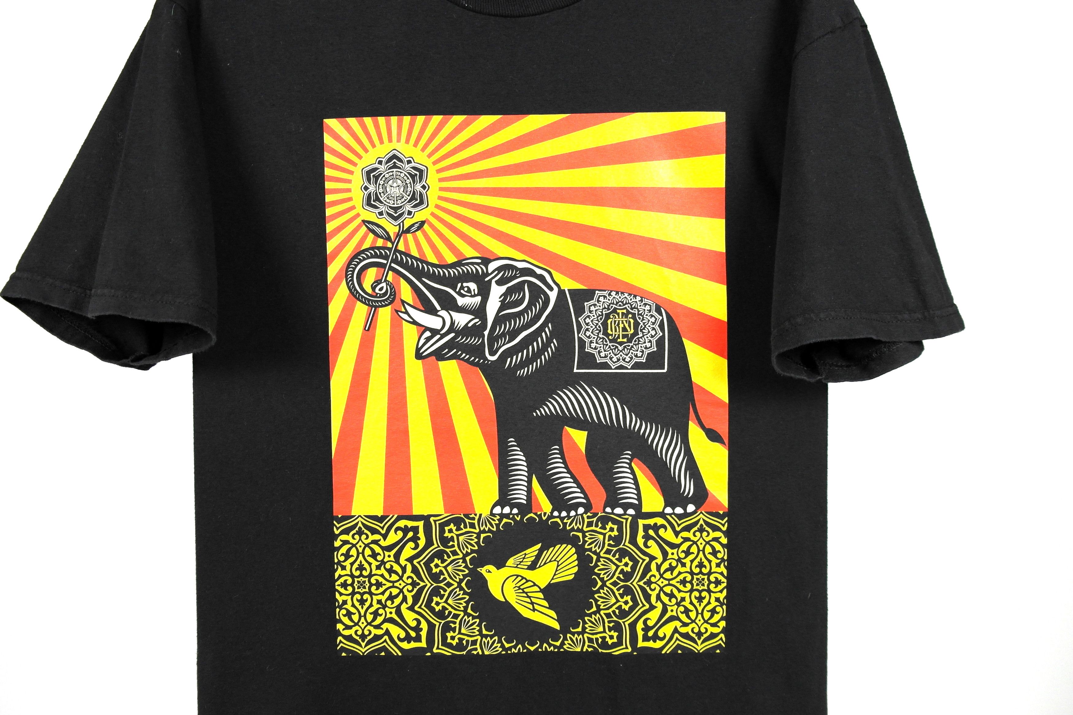 Obey Obey T-shirt Elephant Print Size US L / EU 52-54 / 3 - 3 Thumbnail