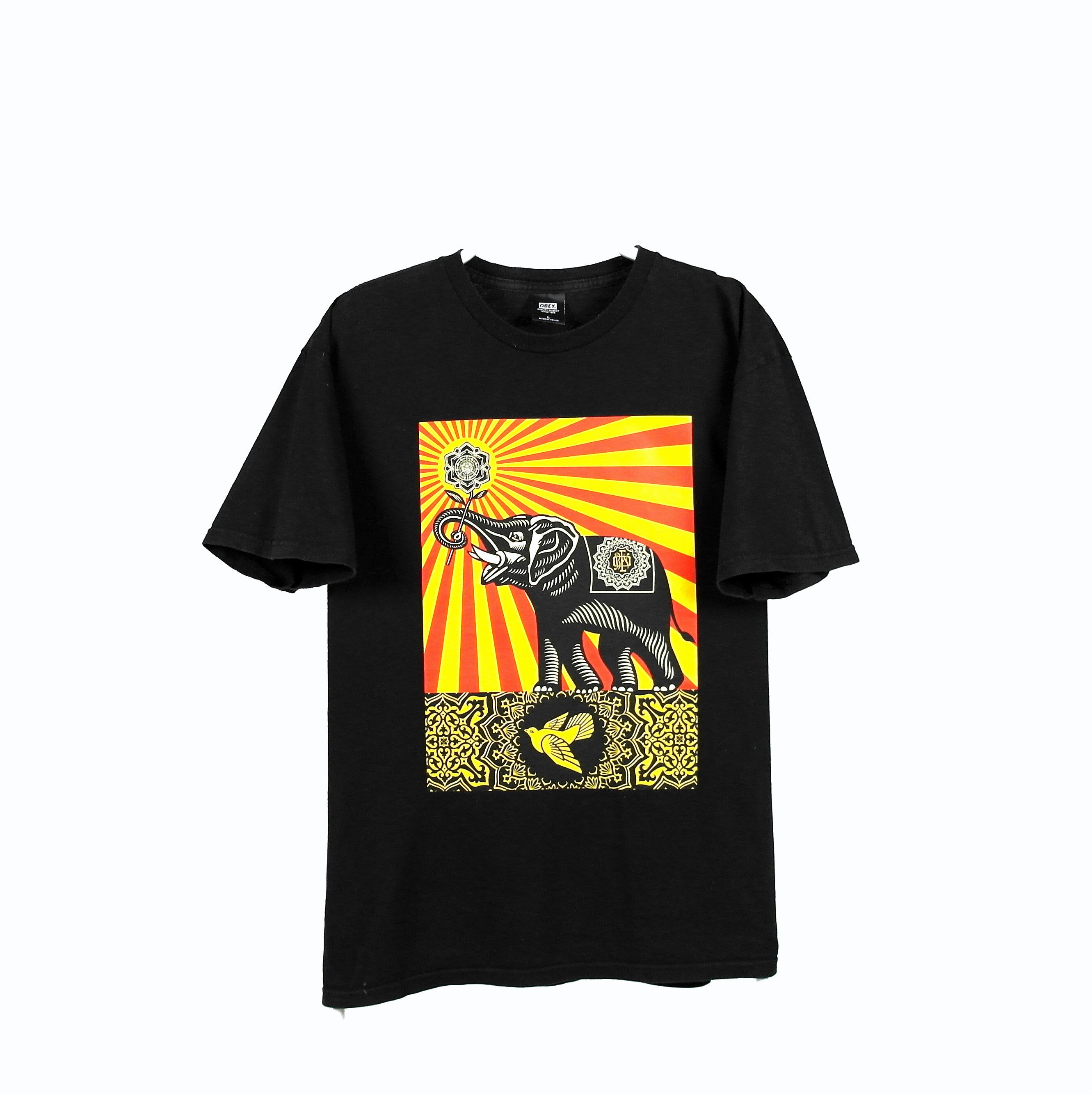 Obey Obey T-shirt Elephant Print Size US L / EU 52-54 / 3 - 1 Thumbnail