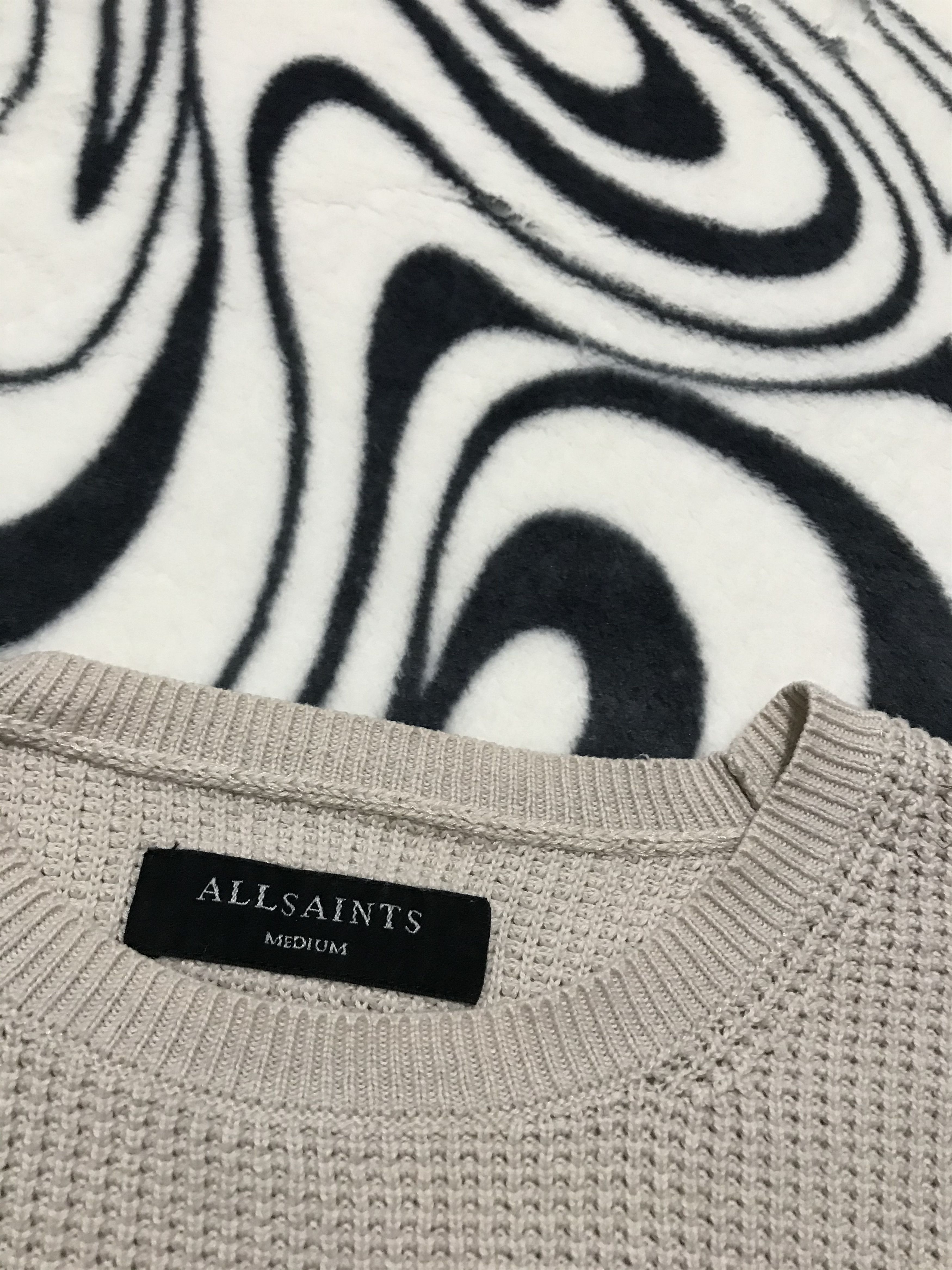 Allsaints AllSaints Mens Cotton Knit Sweater Size US M / EU 48-50 / 2 - 5 Thumbnail