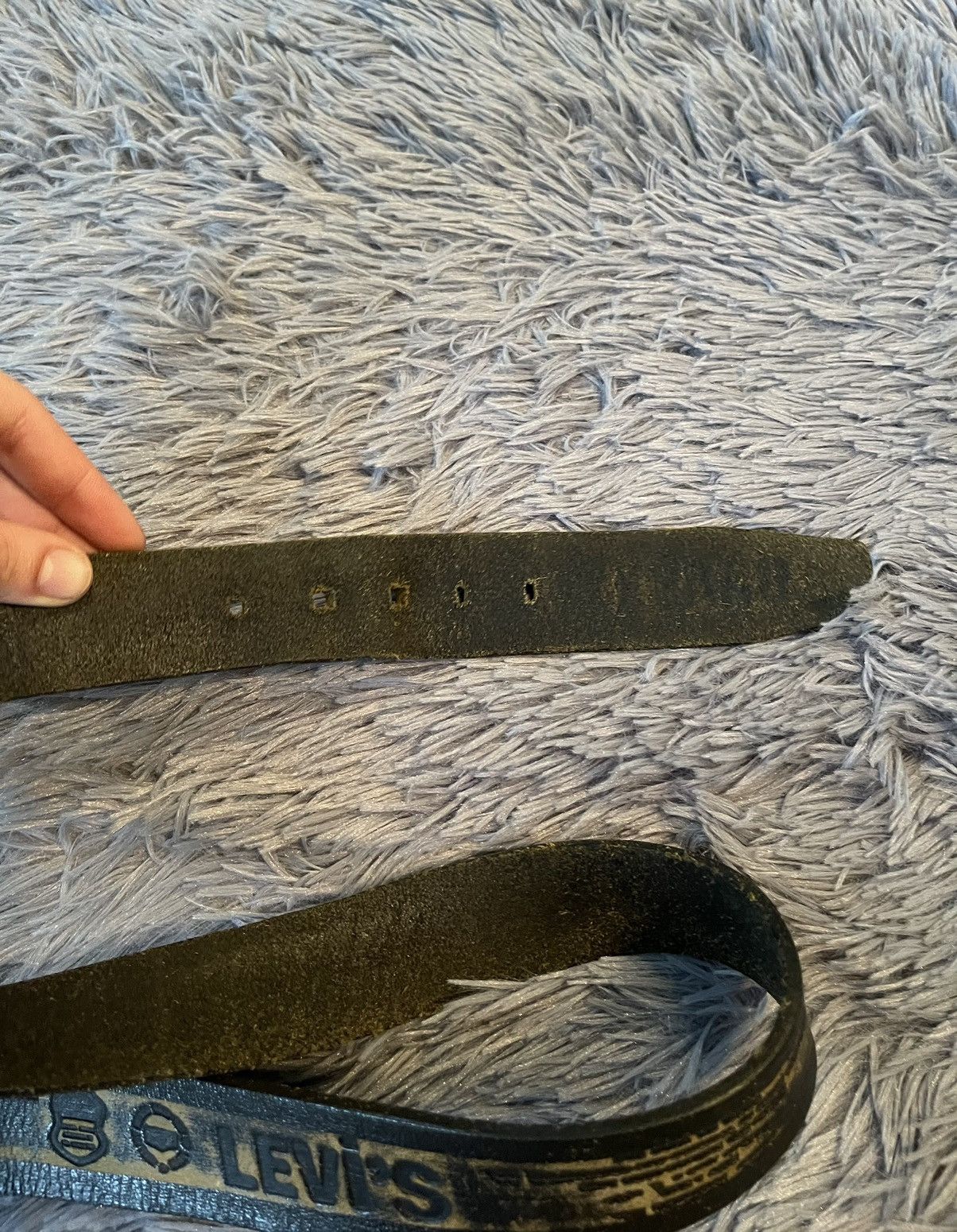 Cowboy Equipment × Levi's × Vintage Levi’s 90s vintage multilogo western leather belt Size 34 - 4 Thumbnail