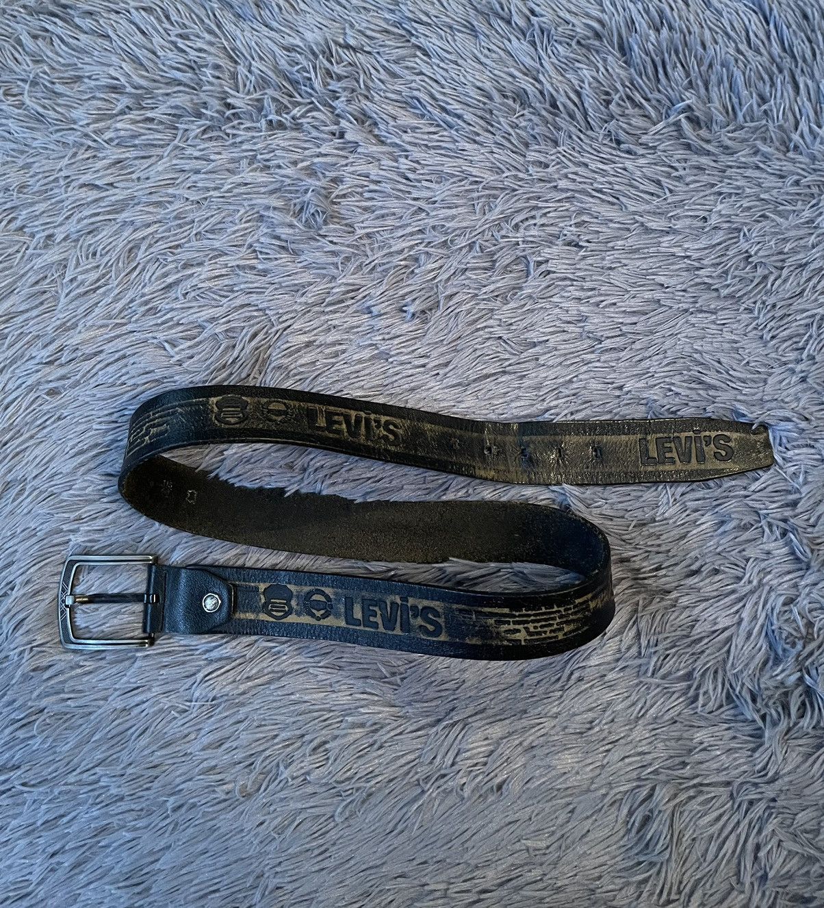 Cowboy Equipment × Levi's × Vintage Levi’s 90s vintage multilogo western leather belt Size 34 - 1 Thumbnail