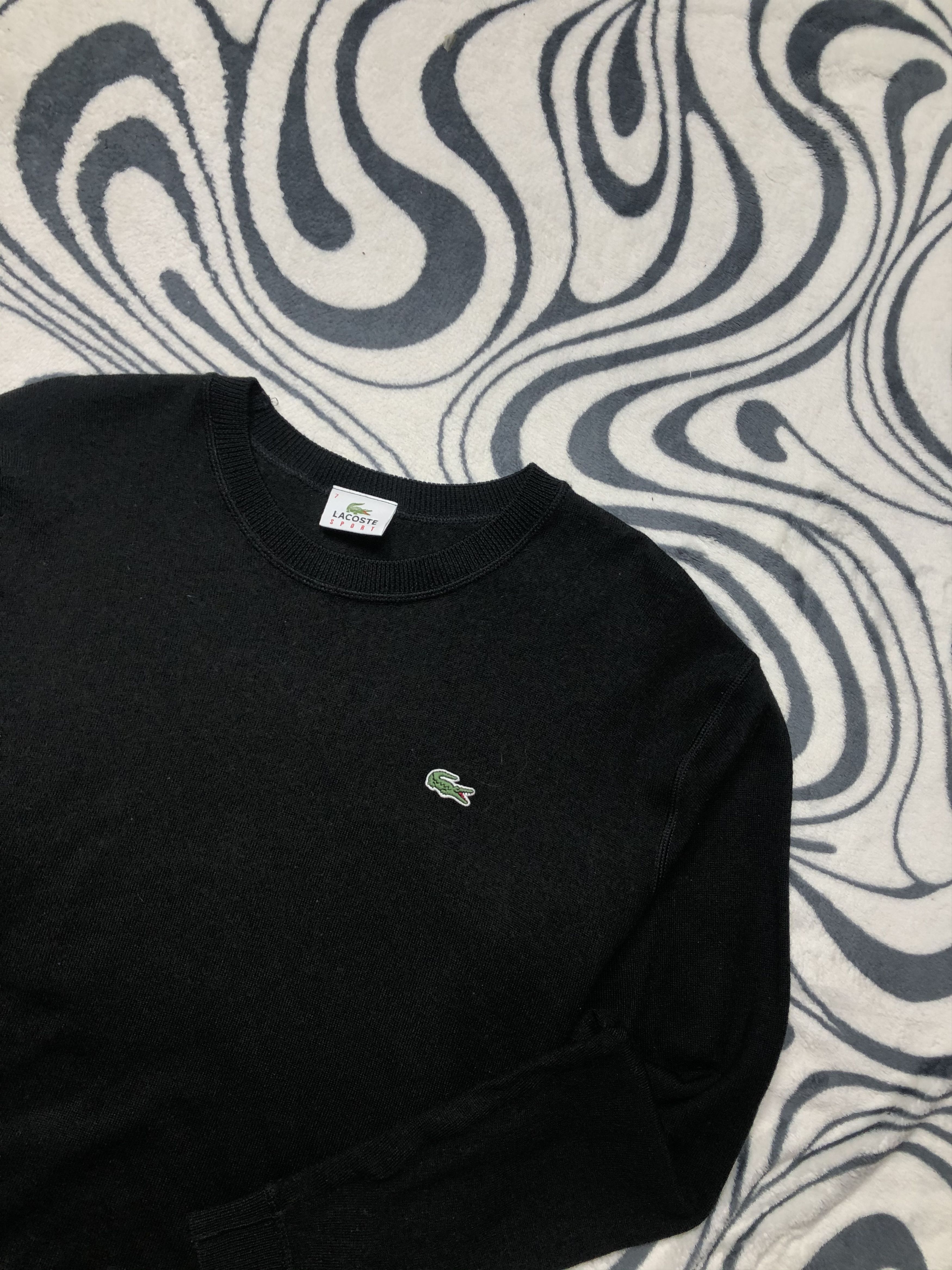 Lacoste Lacoste Vintage Mens Wool Sweater Size US XL / EU 56 / 4 - 2 Thumbnail