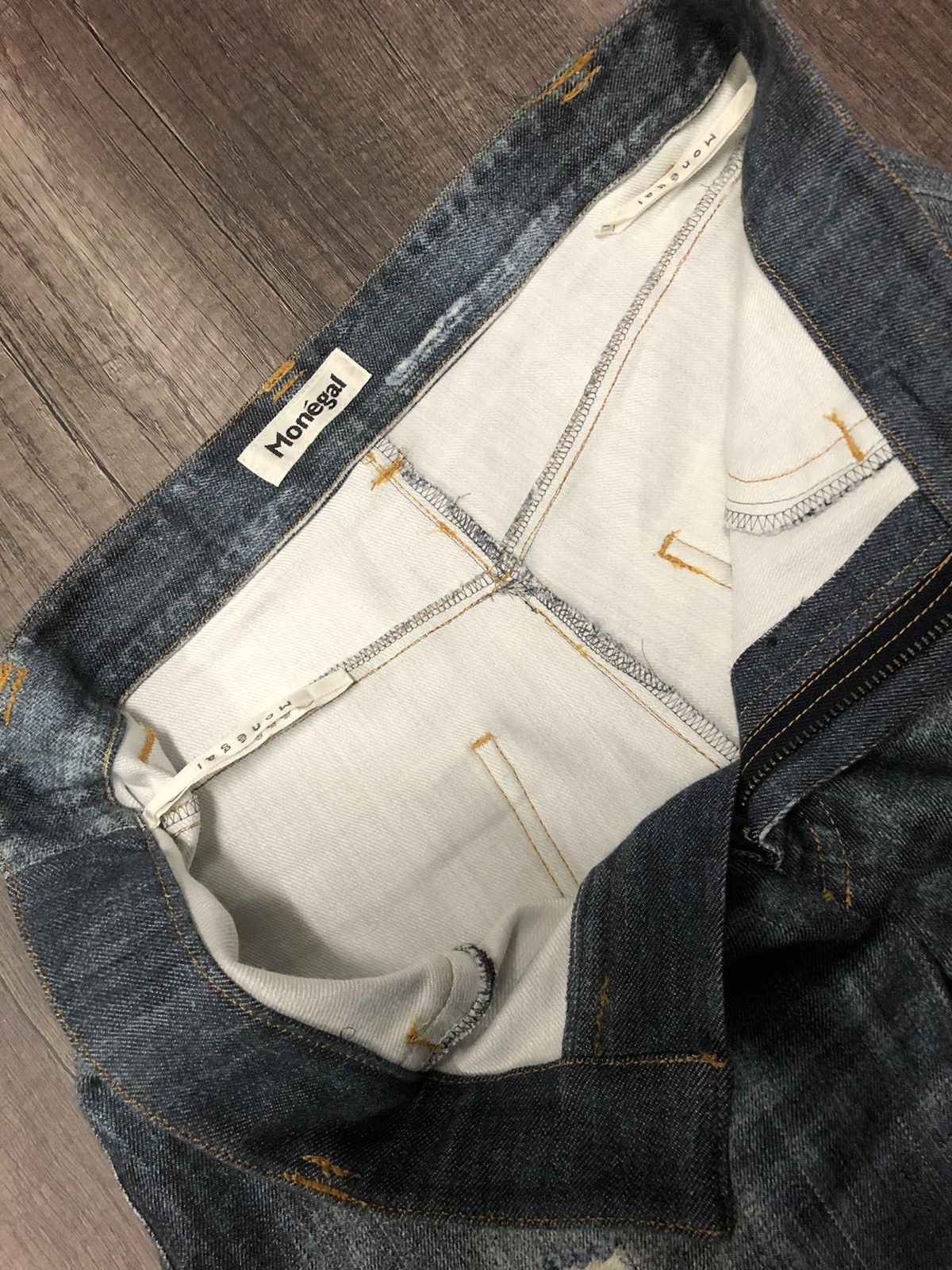 If Six Was Nine × Japanese Brand × Vintage Monégal Casual Jeans x Designer Size 29" - 18 Thumbnail