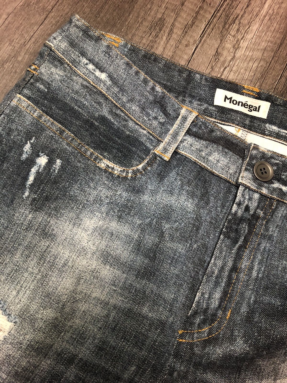 If Six Was Nine × Japanese Brand × Vintage Monégal Casual Jeans x Designer Size 29" - 15 Thumbnail