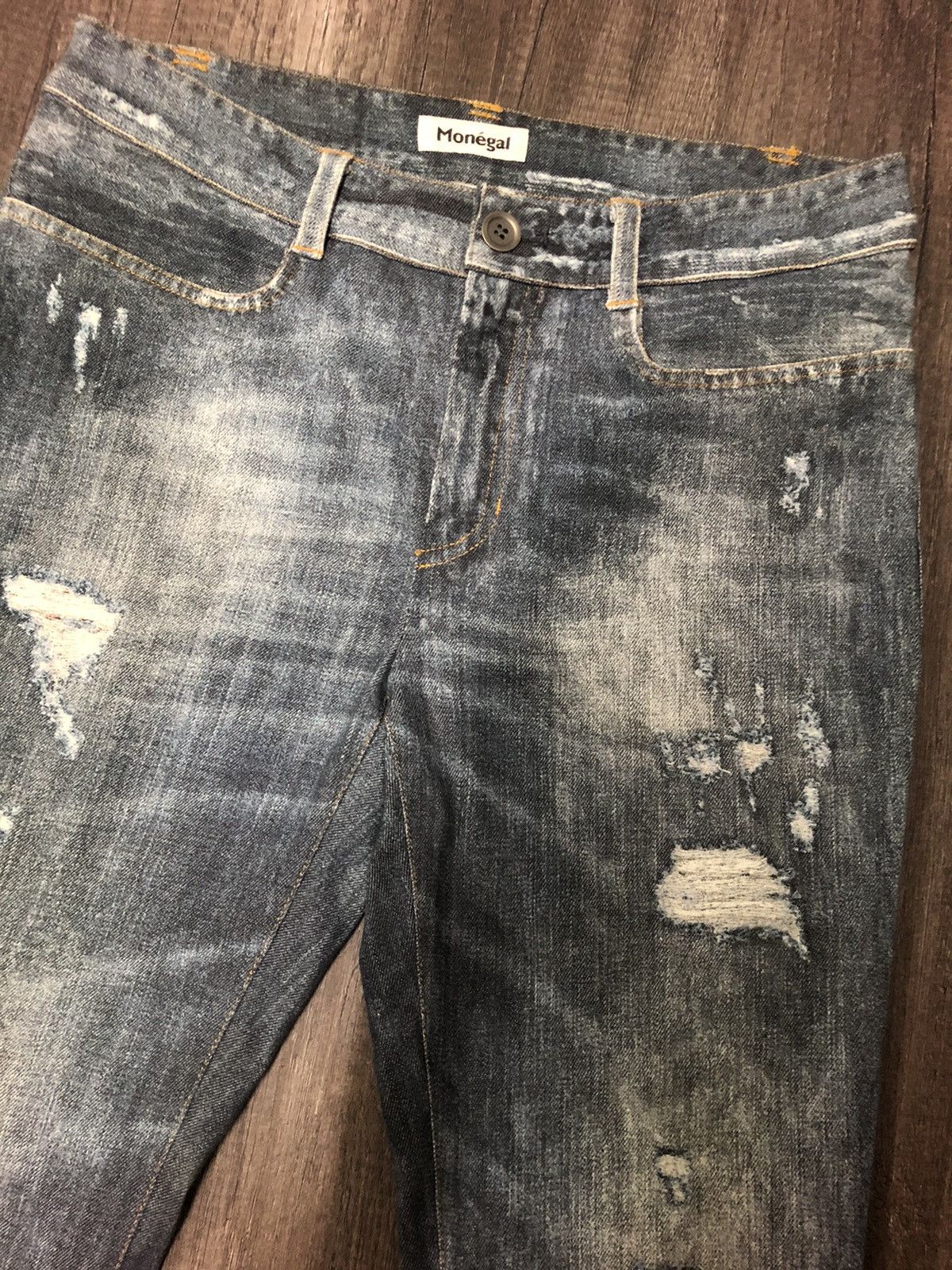 If Six Was Nine × Japanese Brand × Vintage Monégal Casual Jeans x Designer Size 29" - 9 Thumbnail