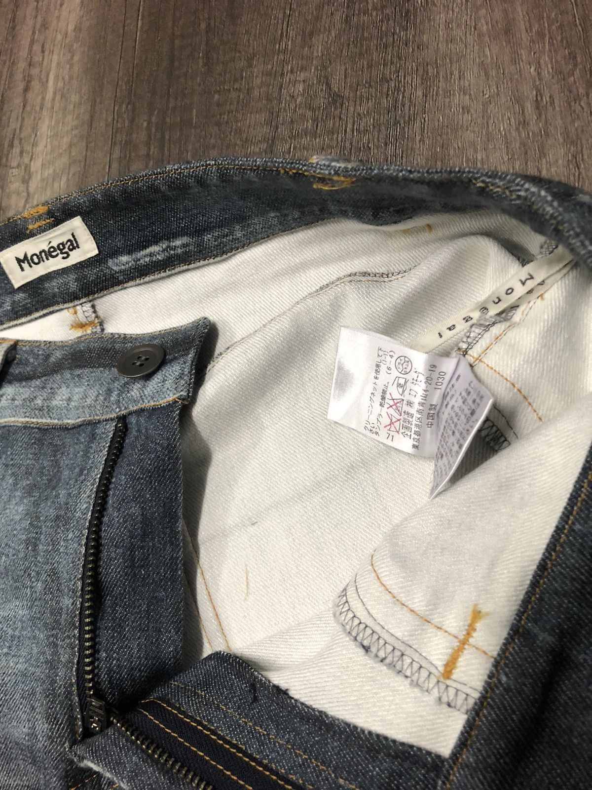 If Six Was Nine × Japanese Brand × Vintage Monégal Casual Jeans x Designer Size 29" - 20 Thumbnail