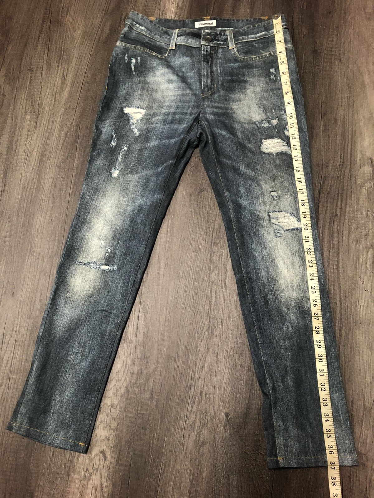 If Six Was Nine × Japanese Brand × Vintage Monégal Casual Jeans x Designer Size 29" - 2 Thumbnail