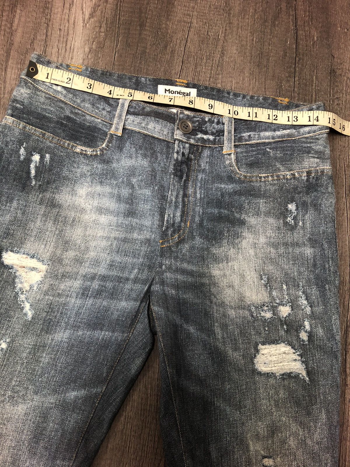 If Six Was Nine × Japanese Brand × Vintage Monégal Casual Jeans x Designer Size 29" - 1 Thumbnail