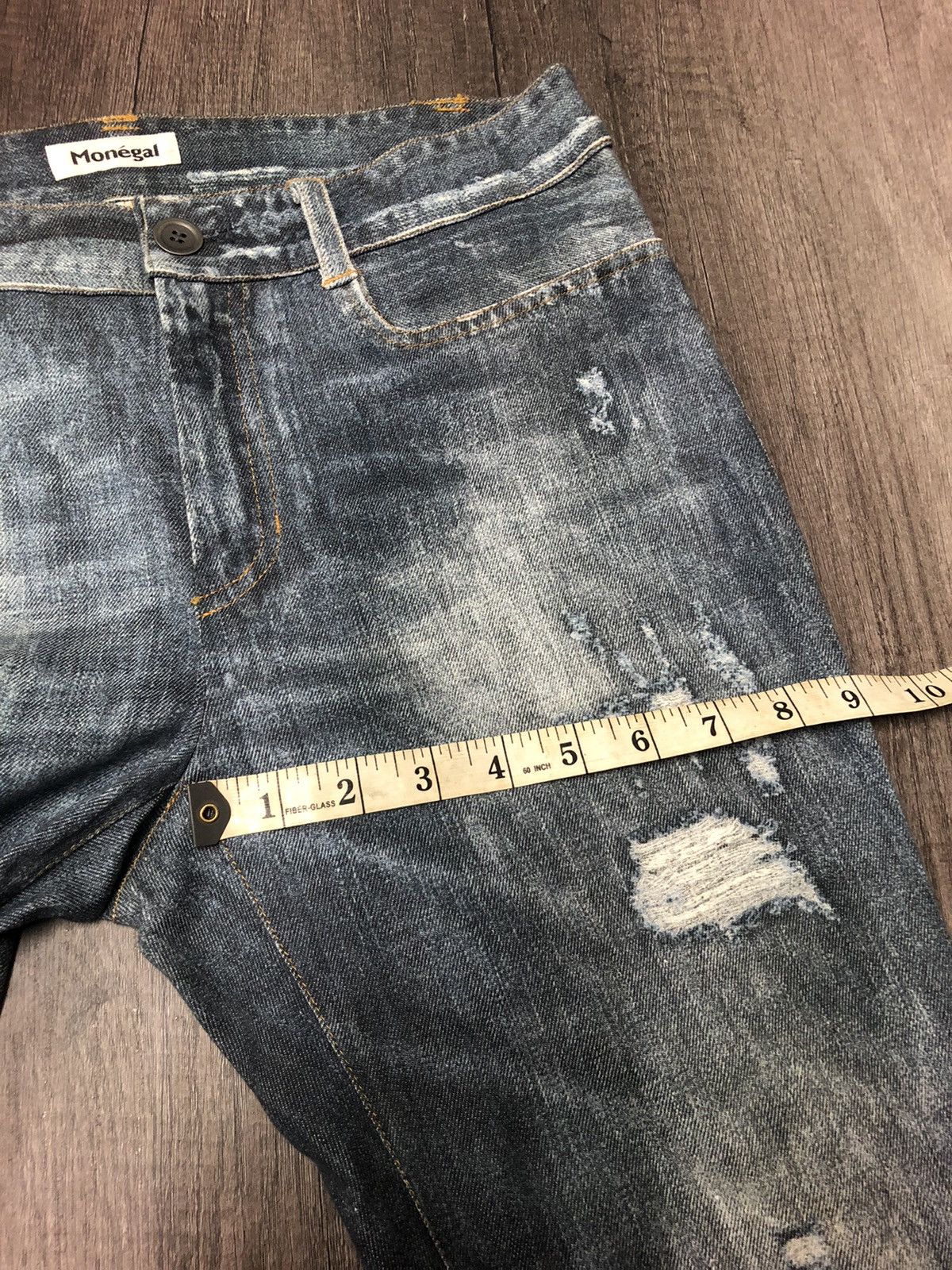 If Six Was Nine × Japanese Brand × Vintage Monégal Casual Jeans x Designer Size 29" - 4 Thumbnail