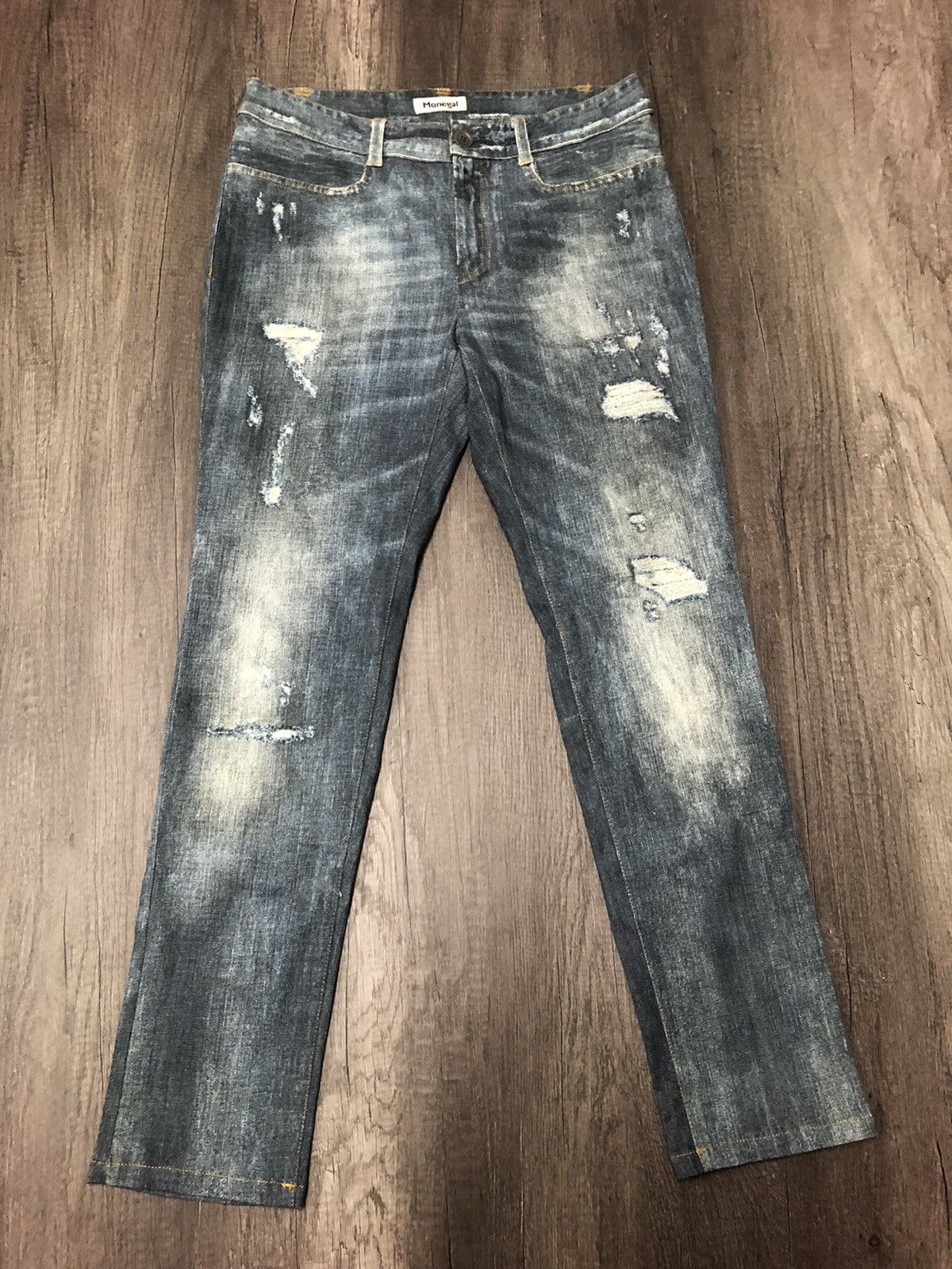 If Six Was Nine × Japanese Brand × Vintage Monégal Casual Jeans x Designer Size 29" - 8 Thumbnail